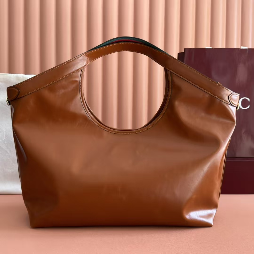 [TOP] GUCCI Giglio Tote Bags 60 x 47 x 16 cm - Brown