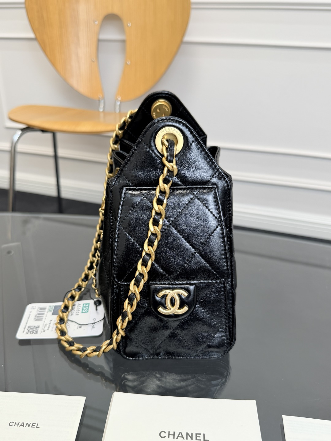 [TOP] CHANEL Mini Hobo Bag 𝟐𝟎*𝟐𝟐*𝟏𝟐.𝟓𝐜𝐦 - Black