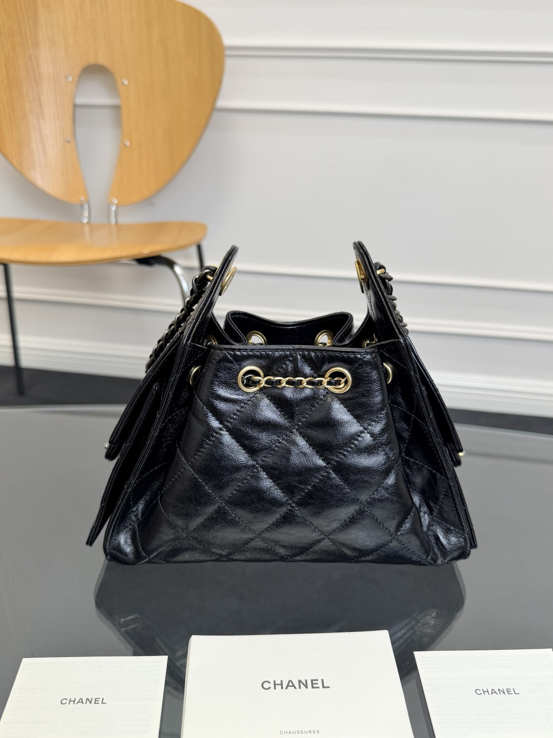 [TOP] CHANEL Mini Hobo Bag 𝟐𝟎*𝟐𝟐*𝟏𝟐.𝟓𝐜𝐦 - Black
