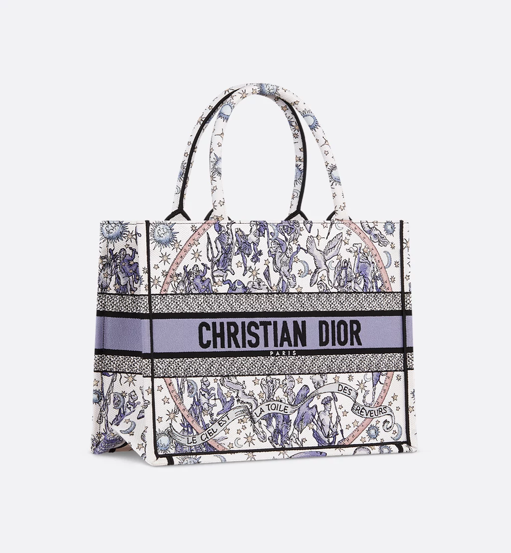 [TOP] Christian Dior Book Tote Bag 36*16*27cm - Purple