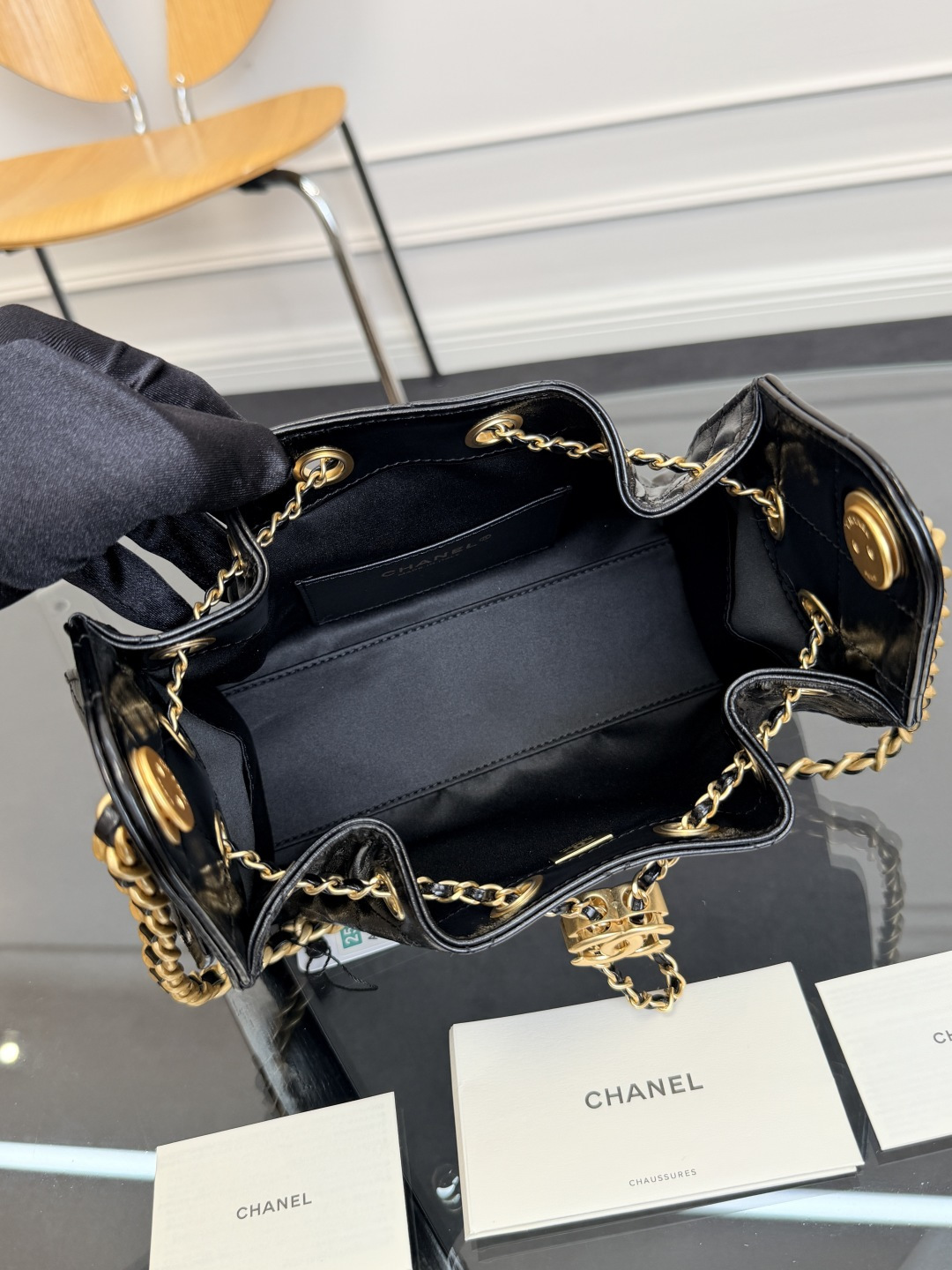 [TOP] CHANEL Mini Hobo Bag 𝟐𝟎*𝟐𝟐*𝟏𝟐.𝟓𝐜𝐦 - Black