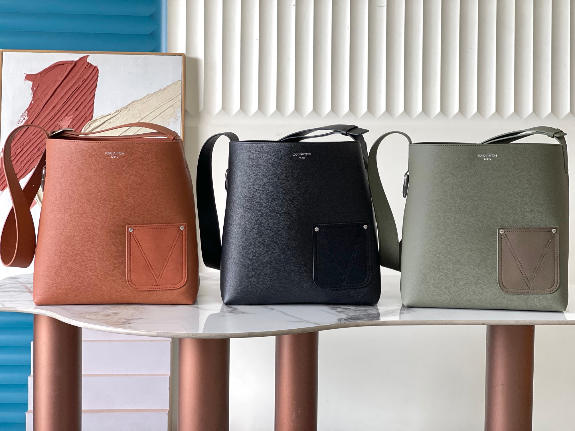 [TOP] Louis Vuitton LV Verso Hobo Bag 33x15x30cm - 3 Colors