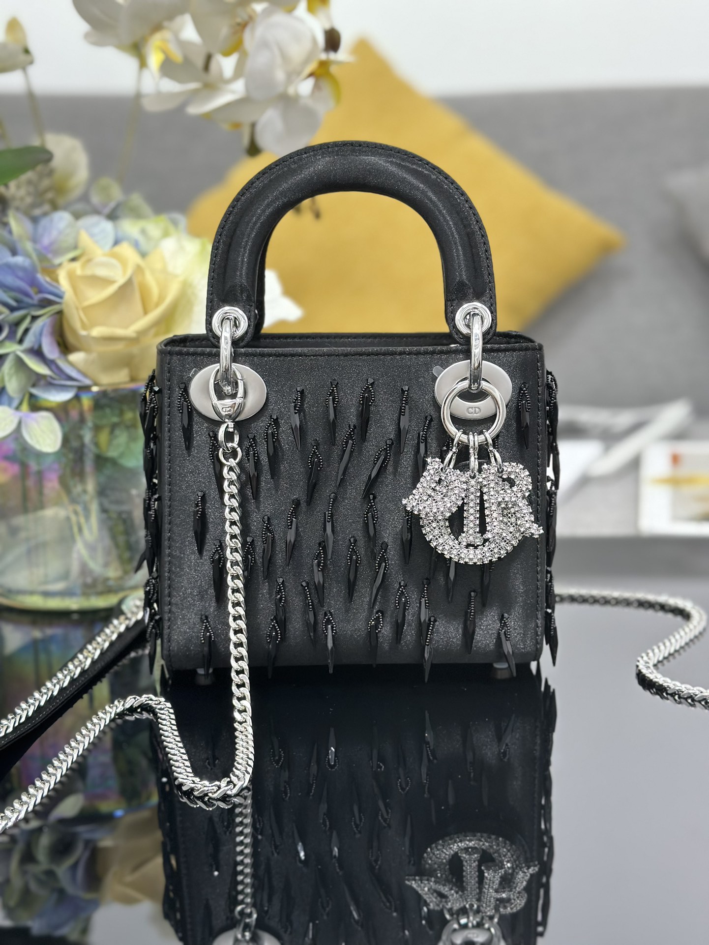 [TOP] Christian Dior Lady Dior Bag 17x15x7 cm - Black