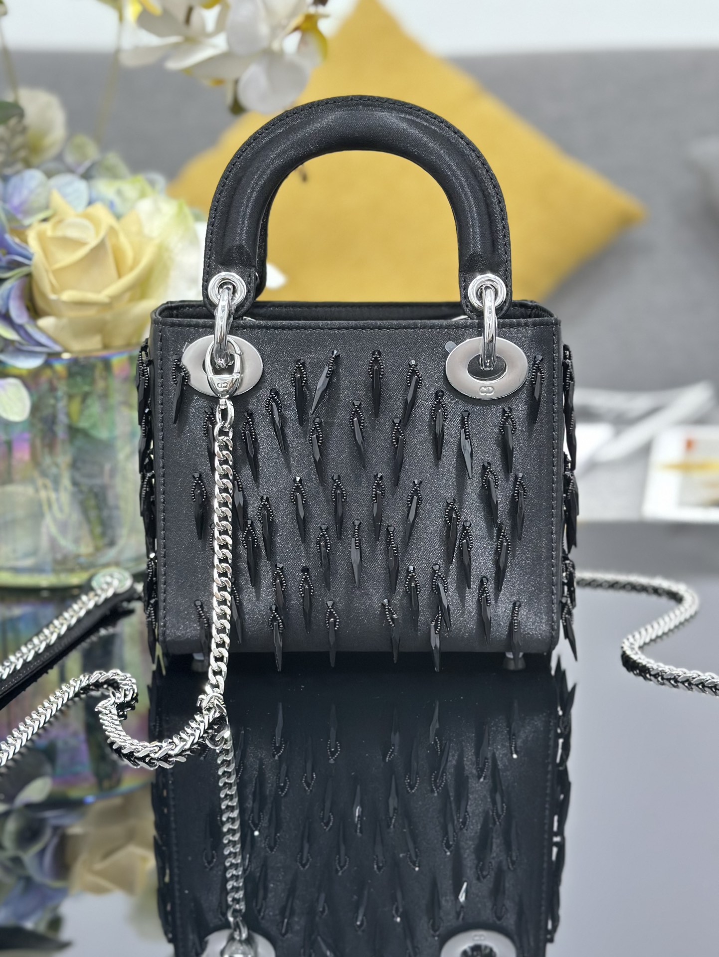 [TOP] Christian Dior Lady Dior Bag 17x15x7 cm - Black