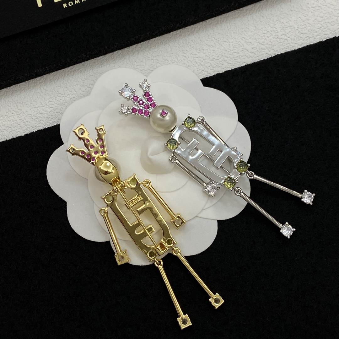 [TOP] FENDI Brooch - 2 Colour