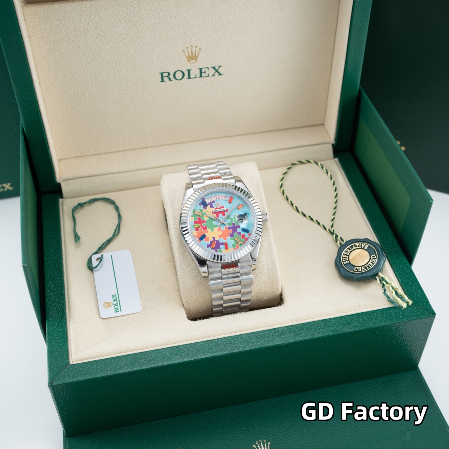 [TOP] ROLEX Men's Watch 40mm - Blue