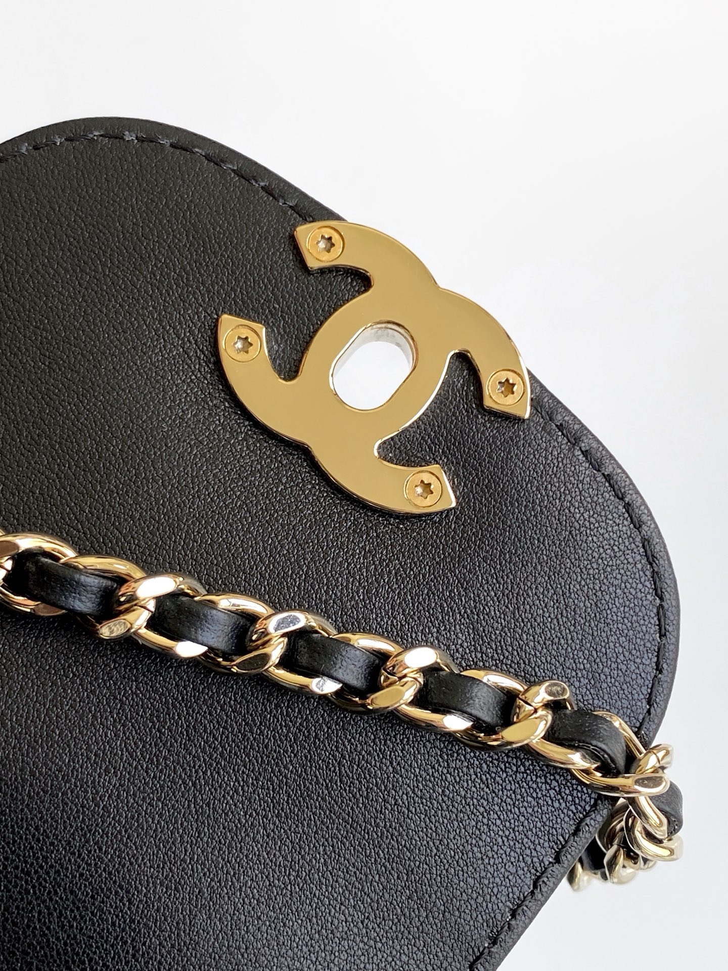 [TOP] CHANEL Kelly Handbag 19*13*7CM - Black&GHW