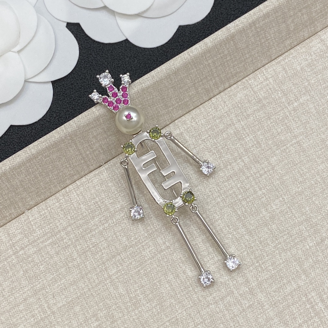 [TOP] FENDI Brooch - 2 Colour