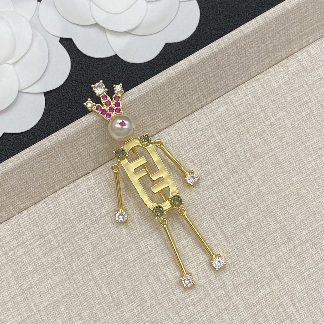 [TOP] FENDI Brooch - 2 Colour