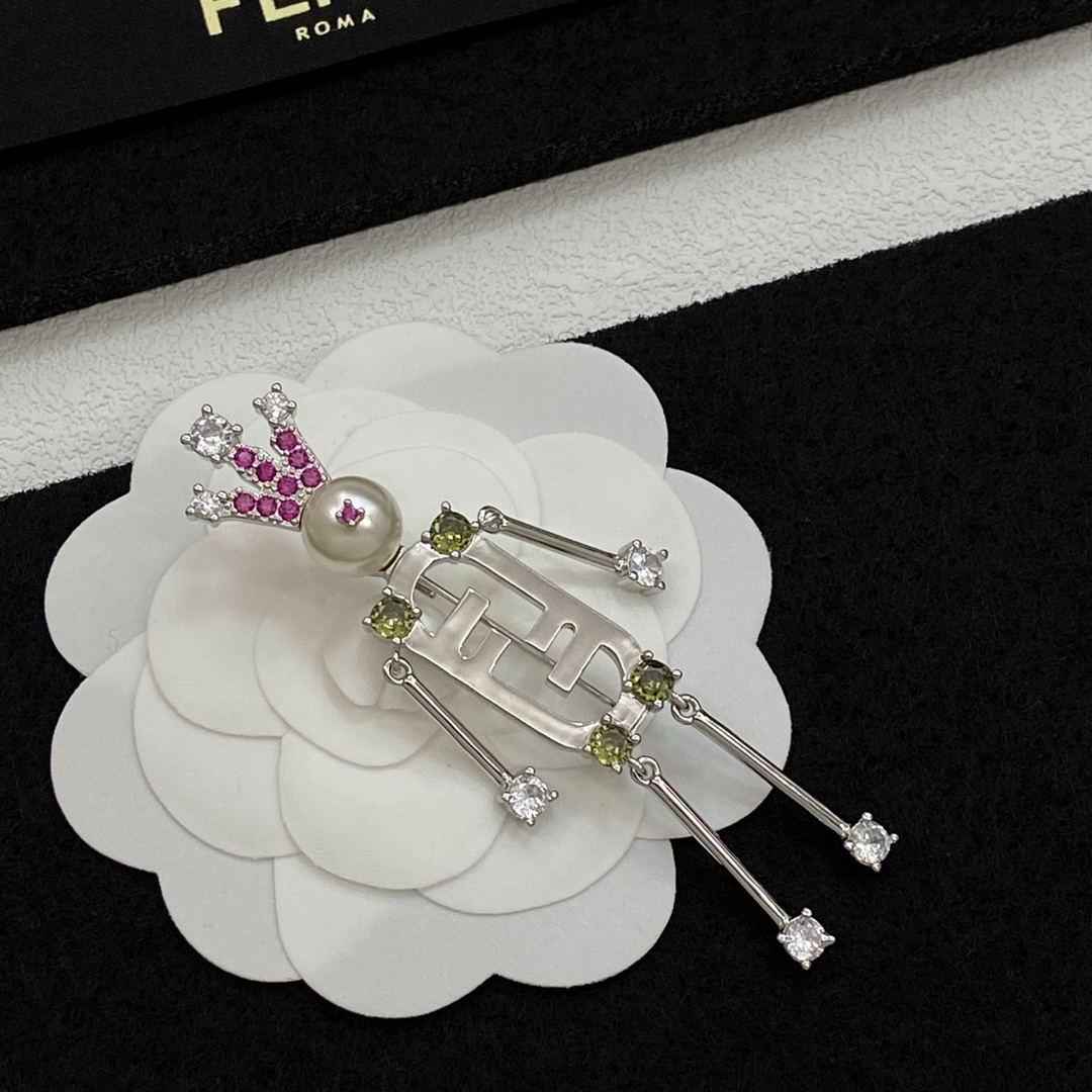 [TOP] FENDI Brooch - 2 Colour