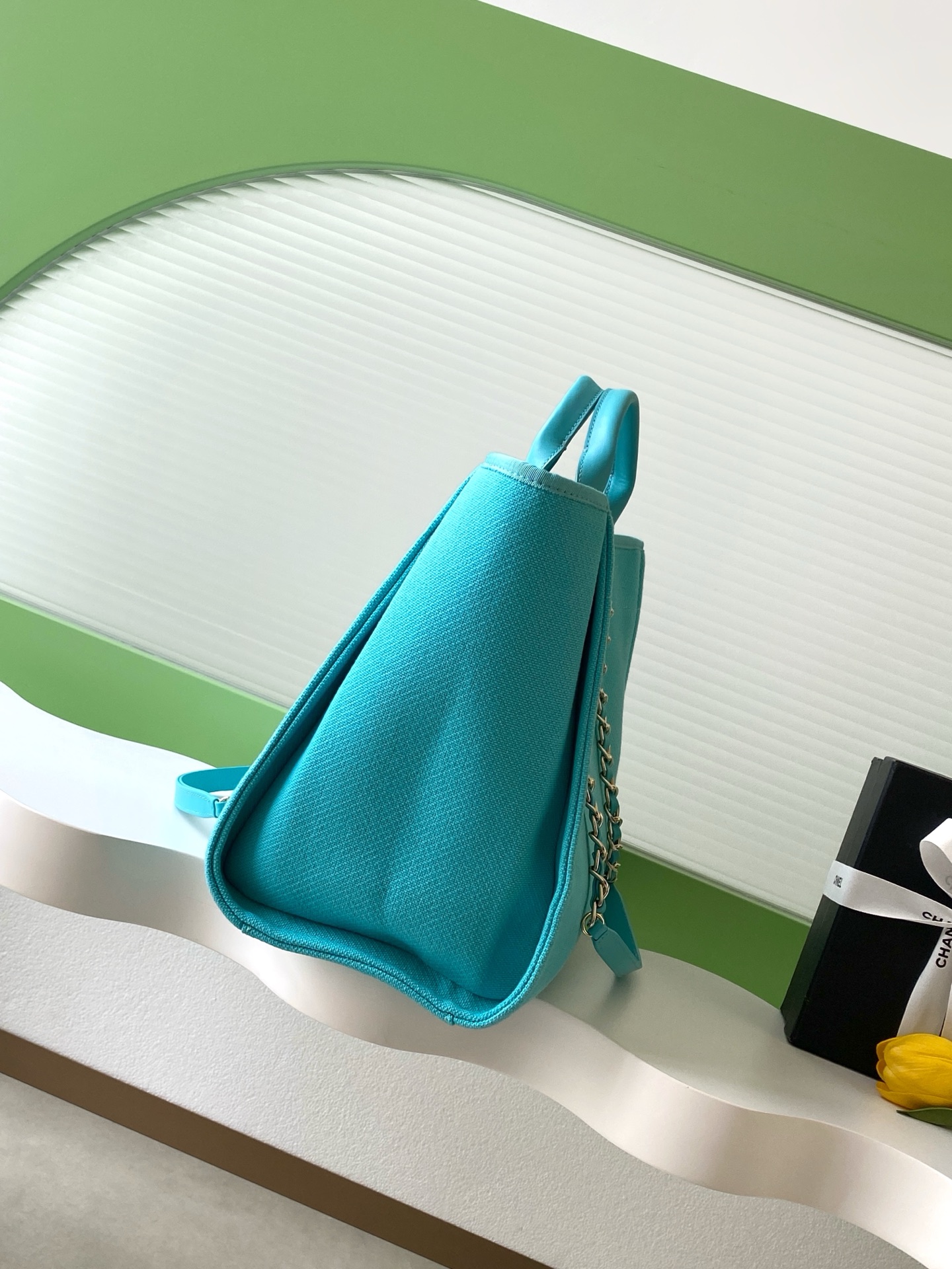 [TOP] CHANEL Beach Bag 38cm/33cm -  Beige