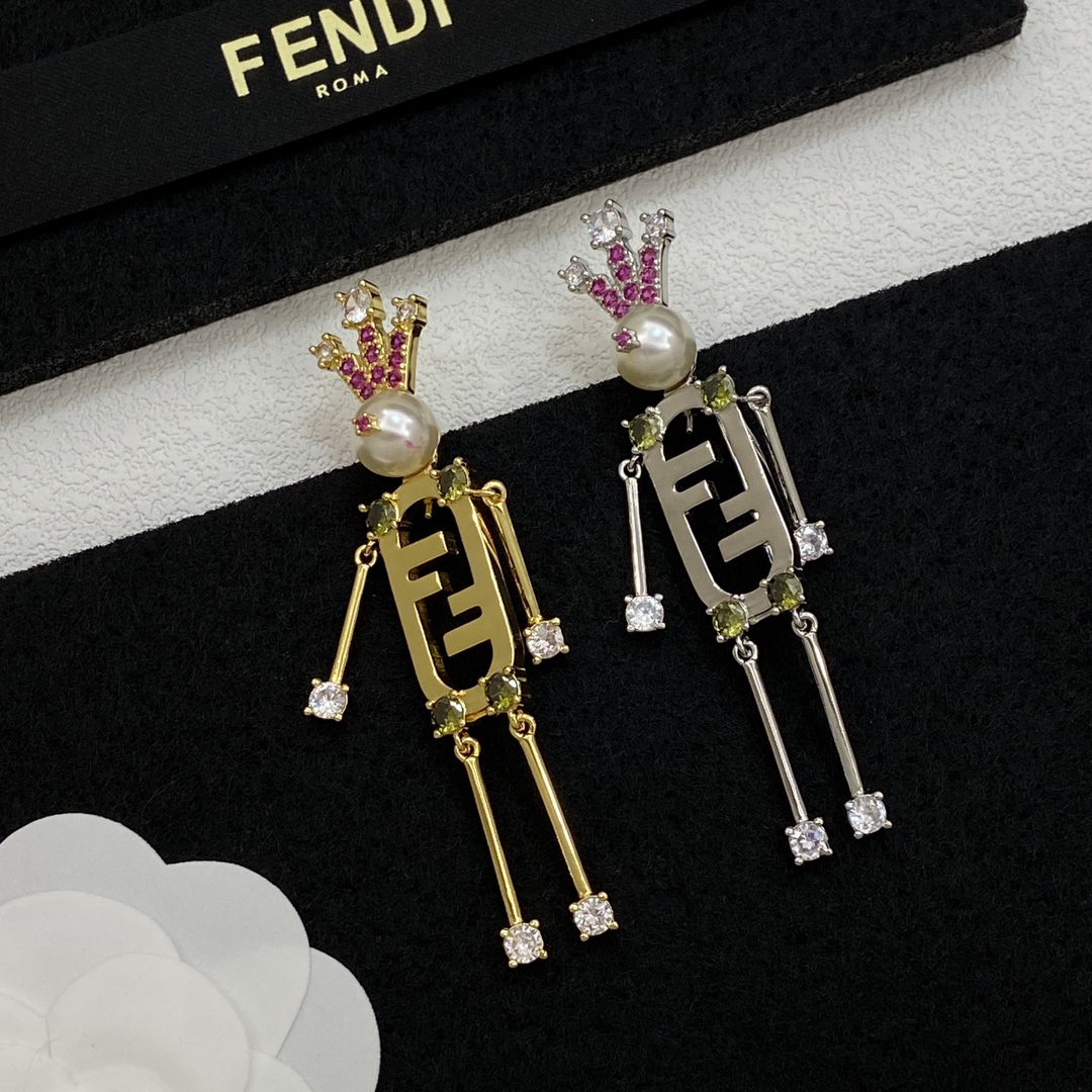 [TOP] FENDI Brooch - 2 Colour