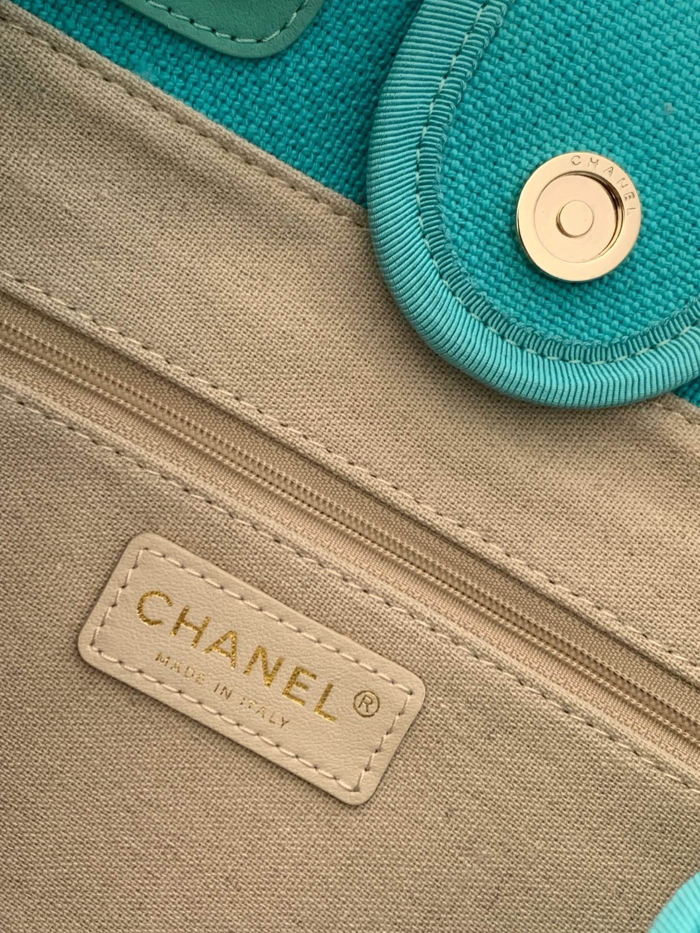 [TOP] CHANEL Beach Bag 38cm/33cm -  Beige