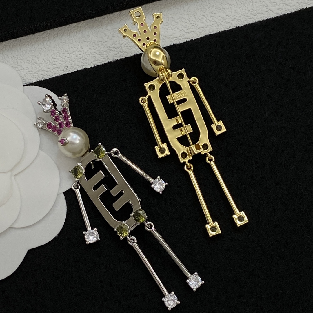 [TOP] FENDI Brooch - 2 Colour