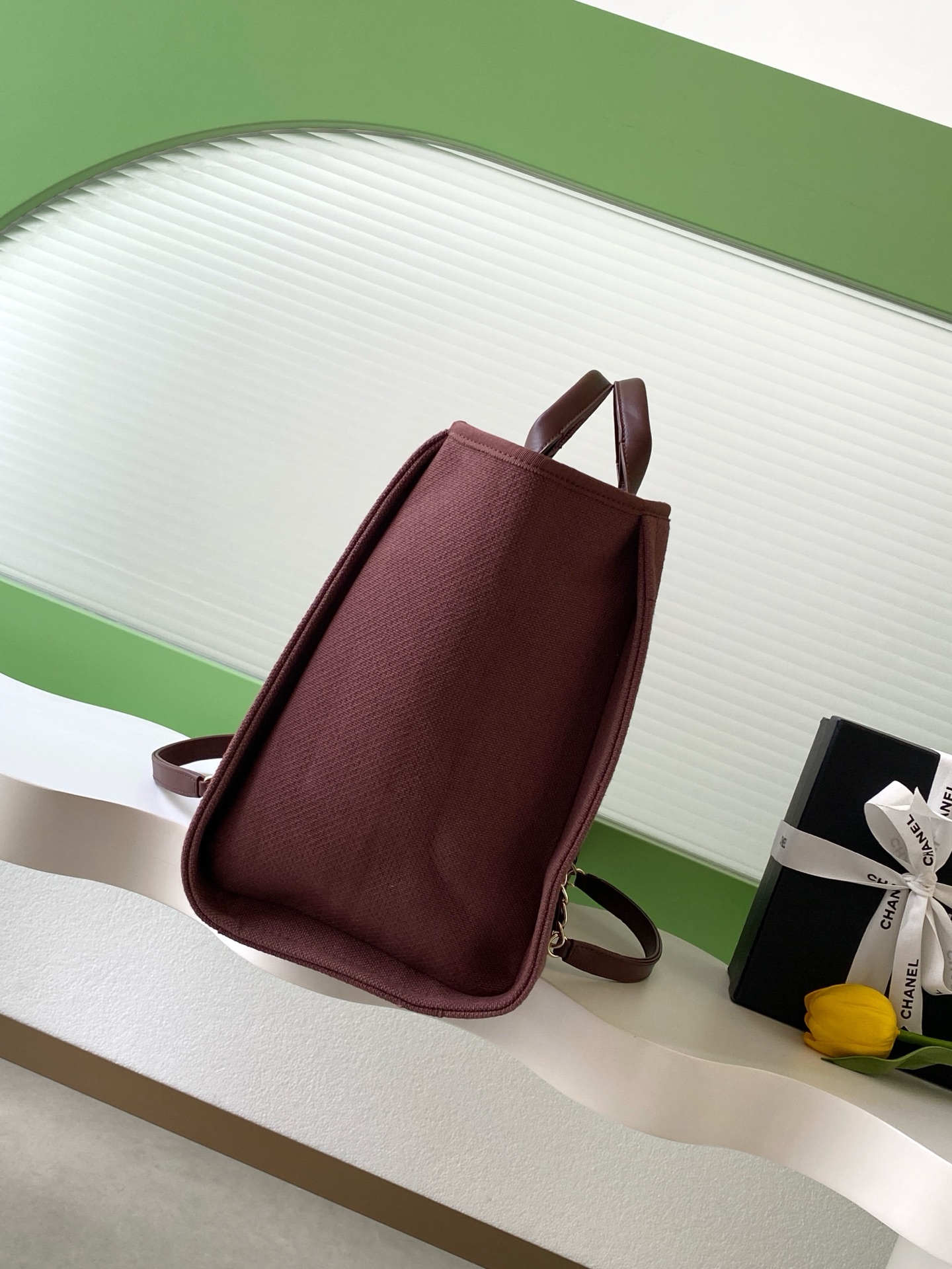 [TOP] CHANEL Beach Bag 38cm/33cm -  Beige