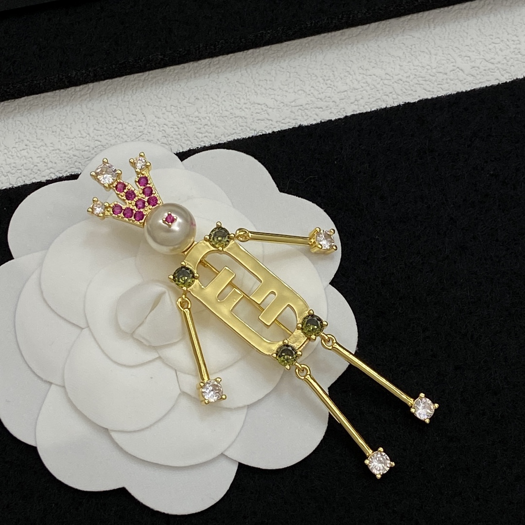 [TOP] FENDI Brooch - 2 Colour