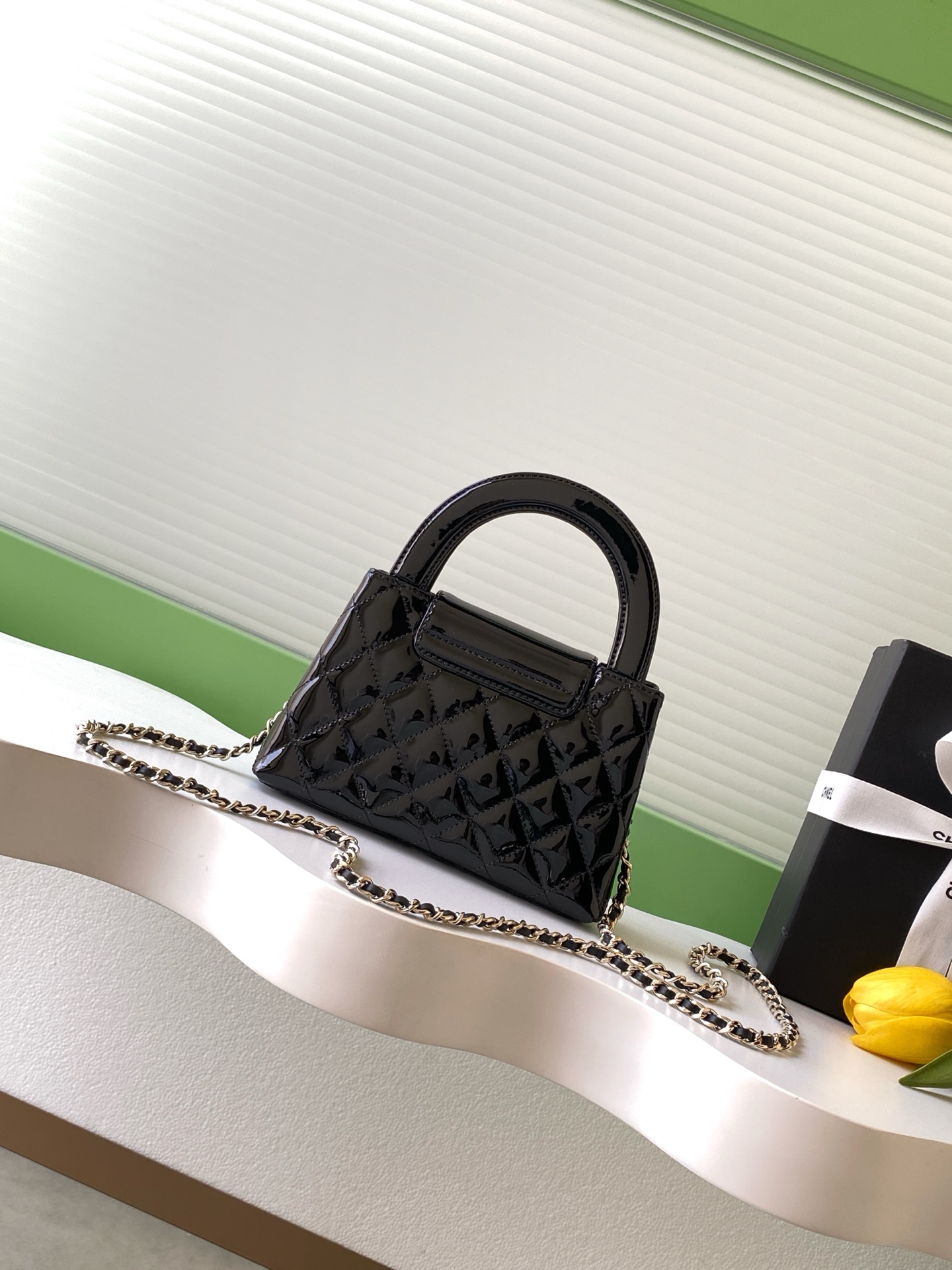 [TOP] CHANEL Kelly Handbag 19*13*7CM - Black&GHW