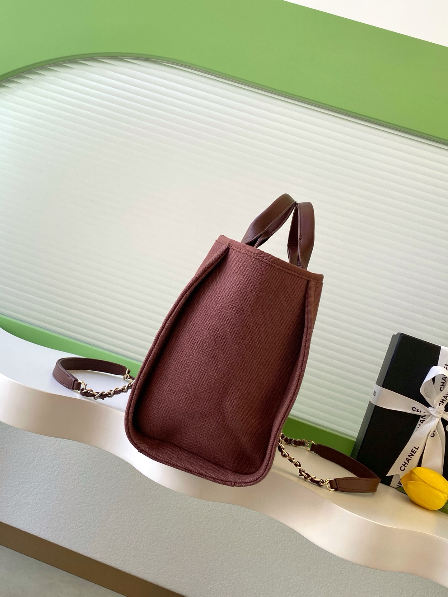 [TOP] CHANEL Beach Bag 38cm/33cm -  Beige