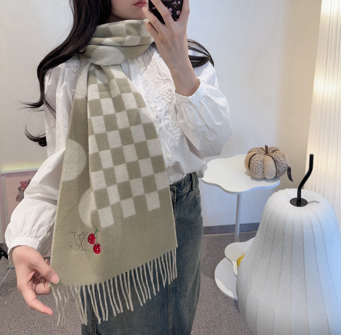 [TOP] Louis Vuitton LV Scarf 30*180cm - 3 Colors