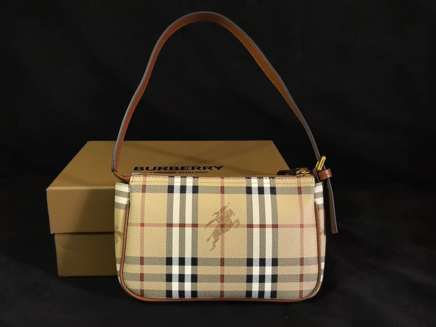 [TOP] BURBERRY Bag 22X15cm - Brown