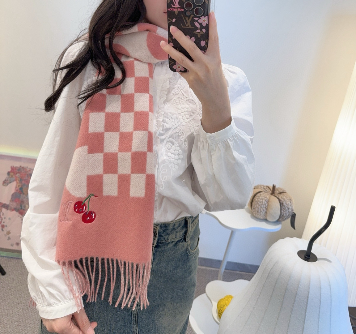 [TOP] Louis Vuitton LV Scarf 30*180cm - 3 Colors