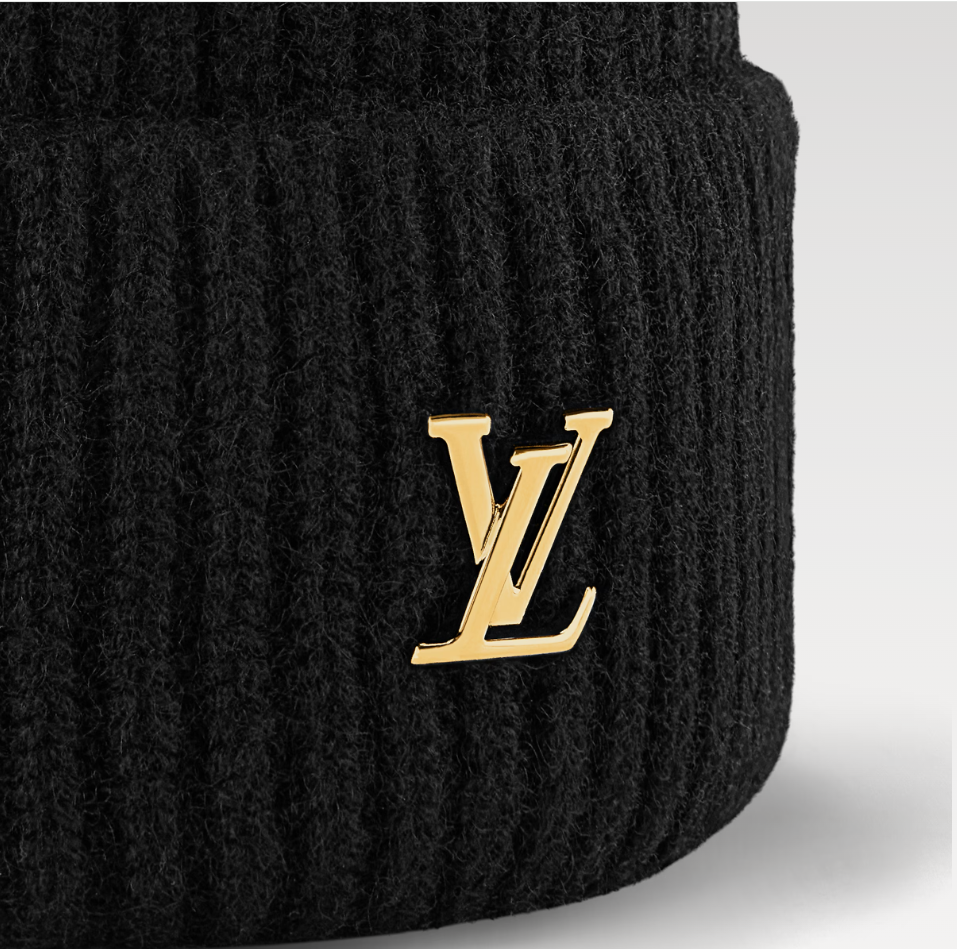 [TOP] Louis Vuitton LV Spark Beanie Hat - Black