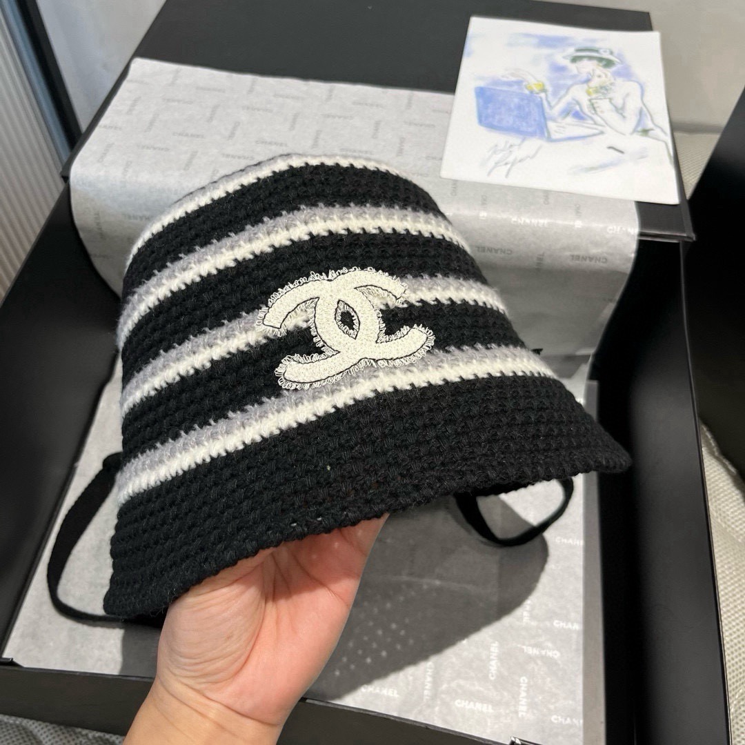 [TOP] CHANEL Knit Fisherman's Hat - 3 Colors