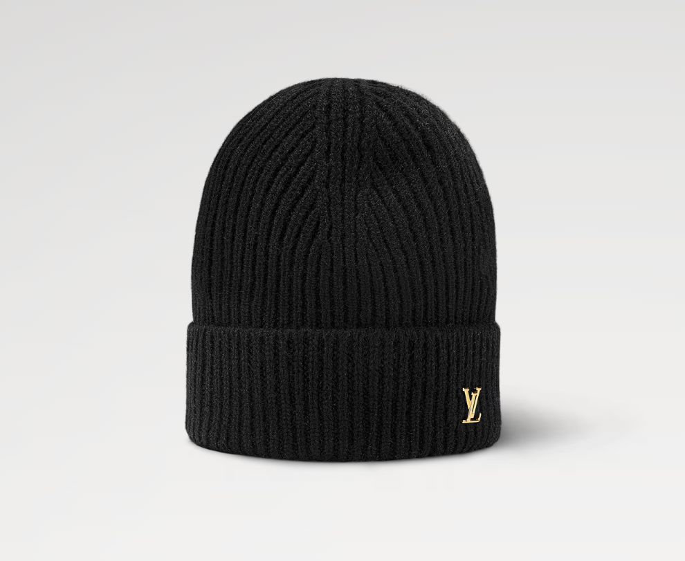 [TOP] Louis Vuitton LV Spark Beanie Hat - Black