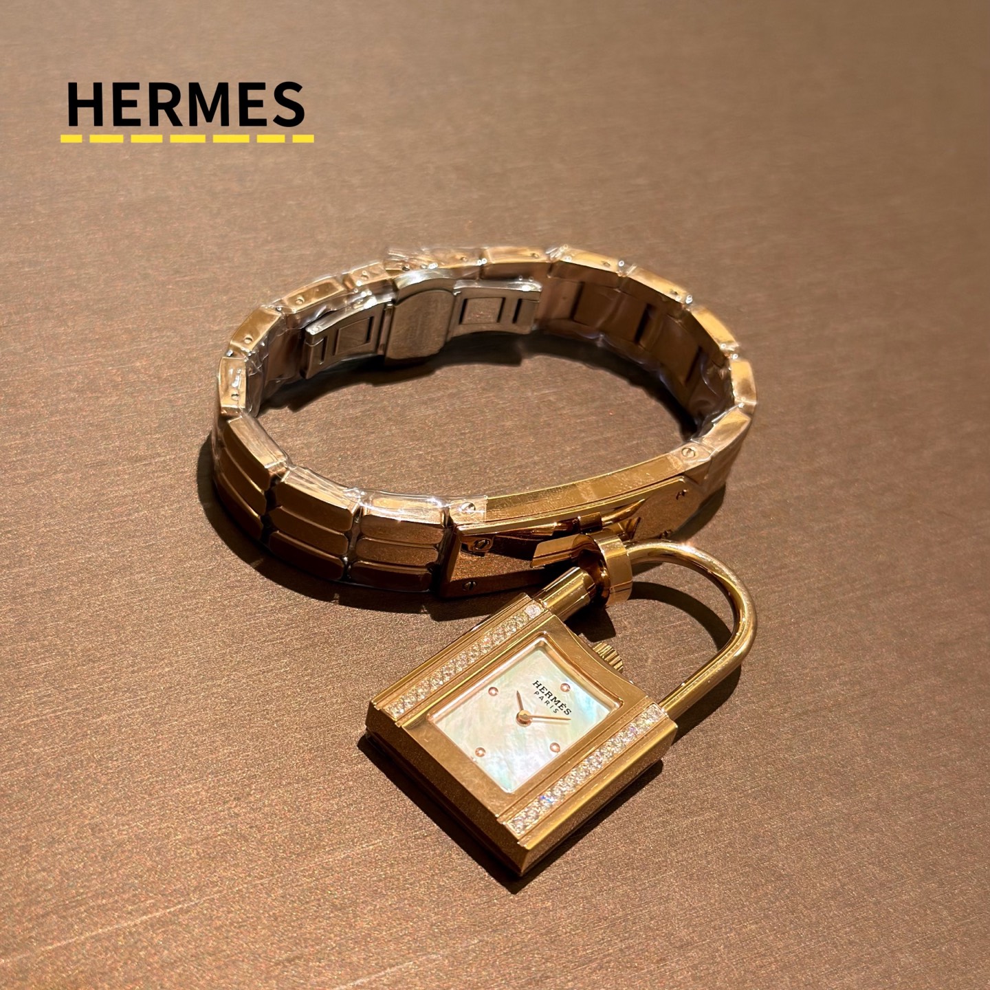 [TOP] HERMES kelly Watch  25mm- Gold