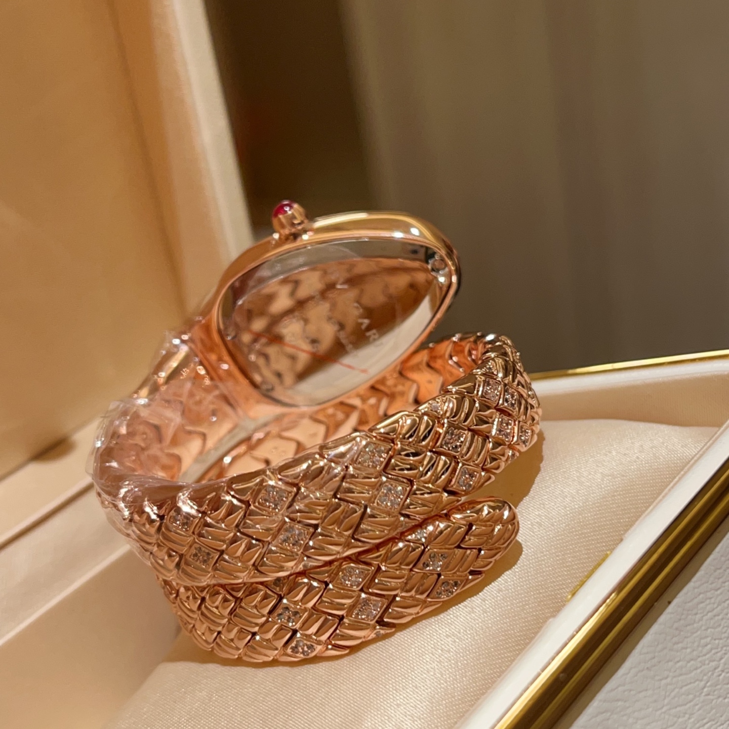 [TOP] BVLGARI SERPENTIN SPIG Watch 23*34mm - Rosa Gold