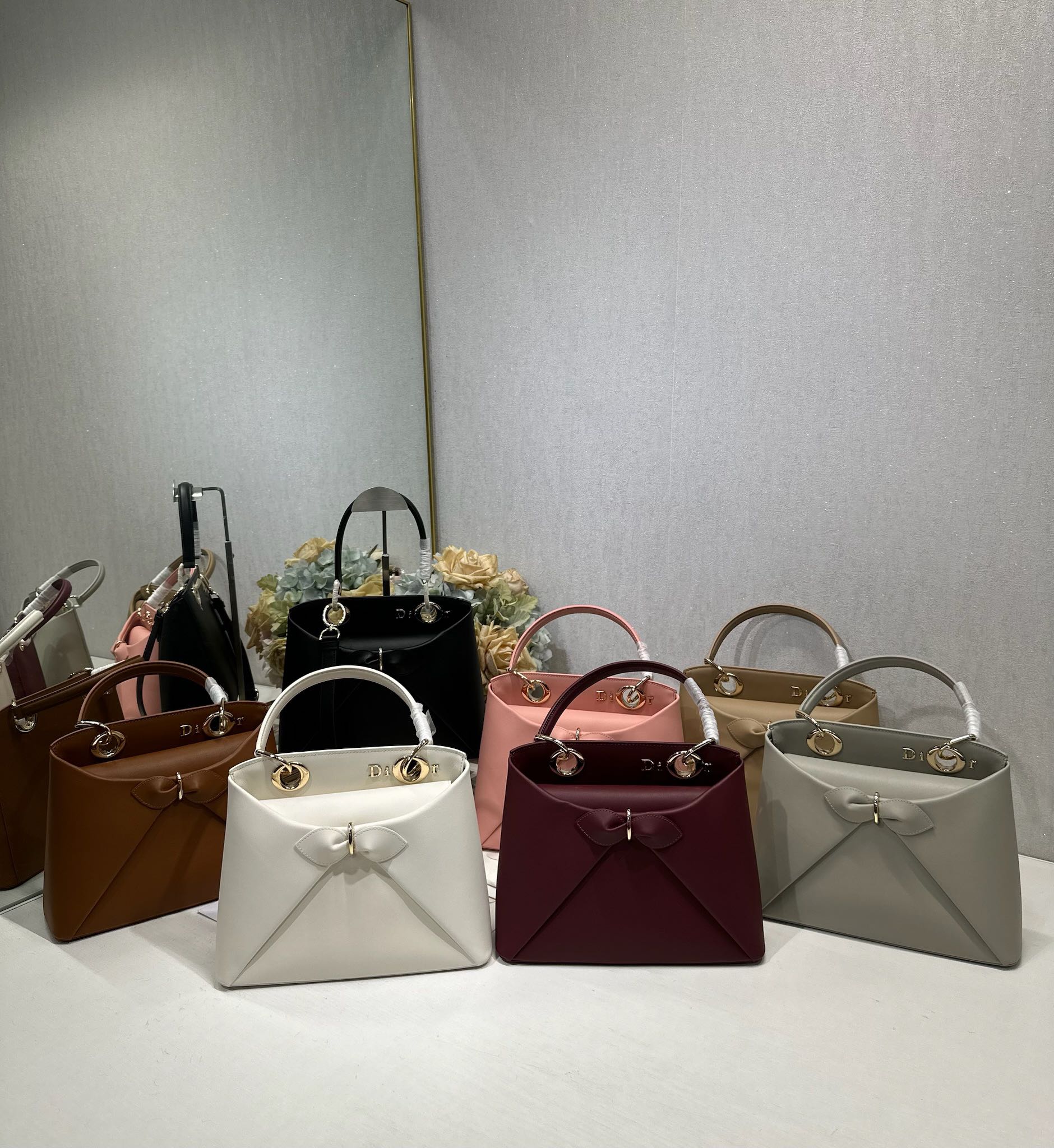 [TOP] Christian Dior Bag with Bow 28x10x22cm - 7 Colors