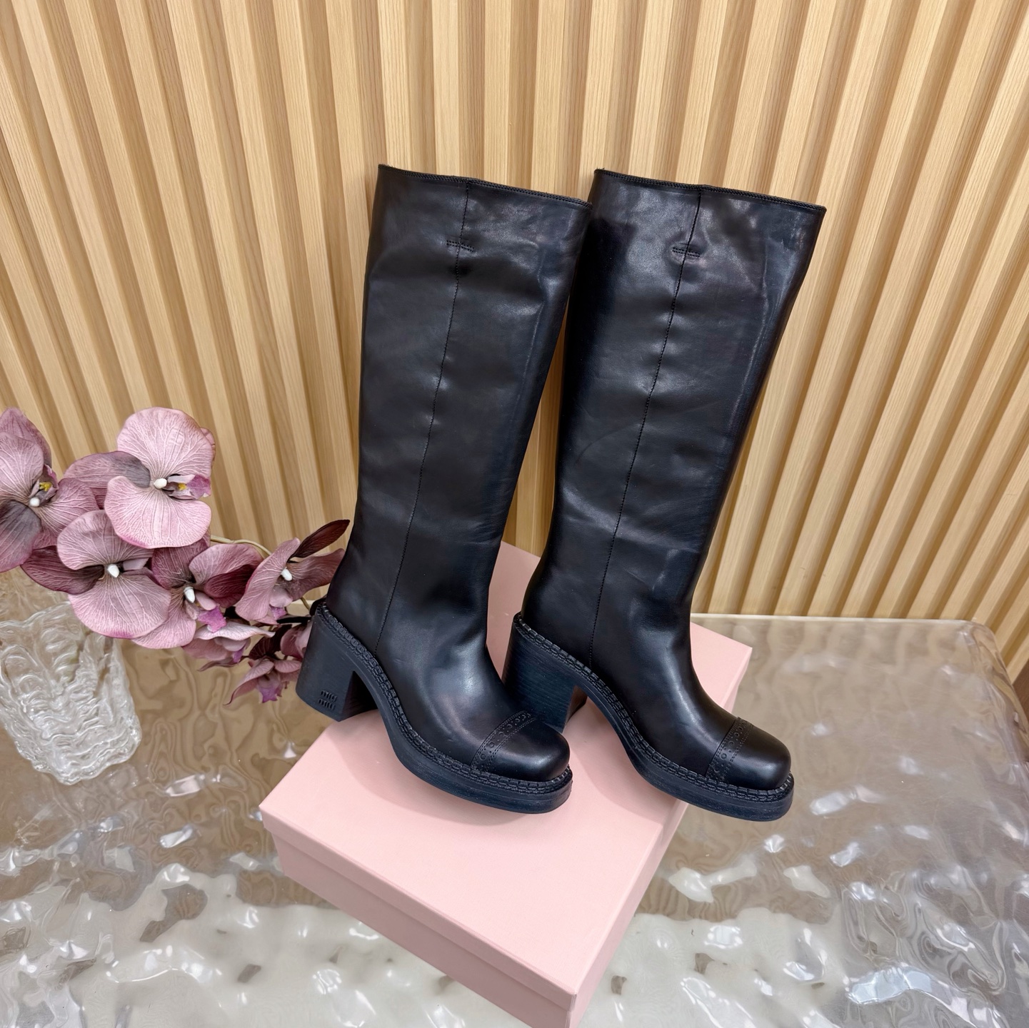 [TOP] Miu Miu Long Boots - 2 Colors
