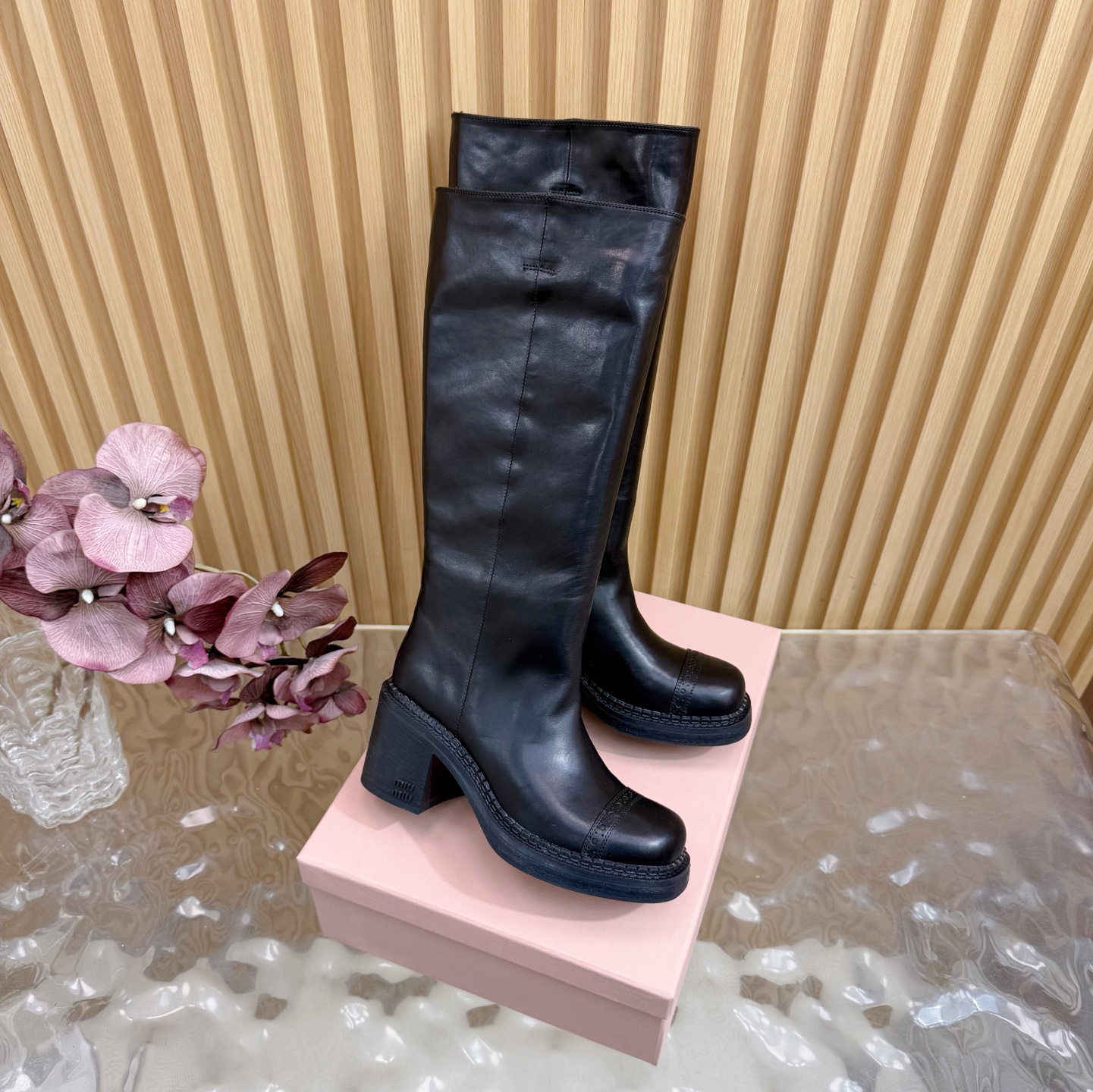 [TOP] Miu Miu Long Boots - 2 Colors