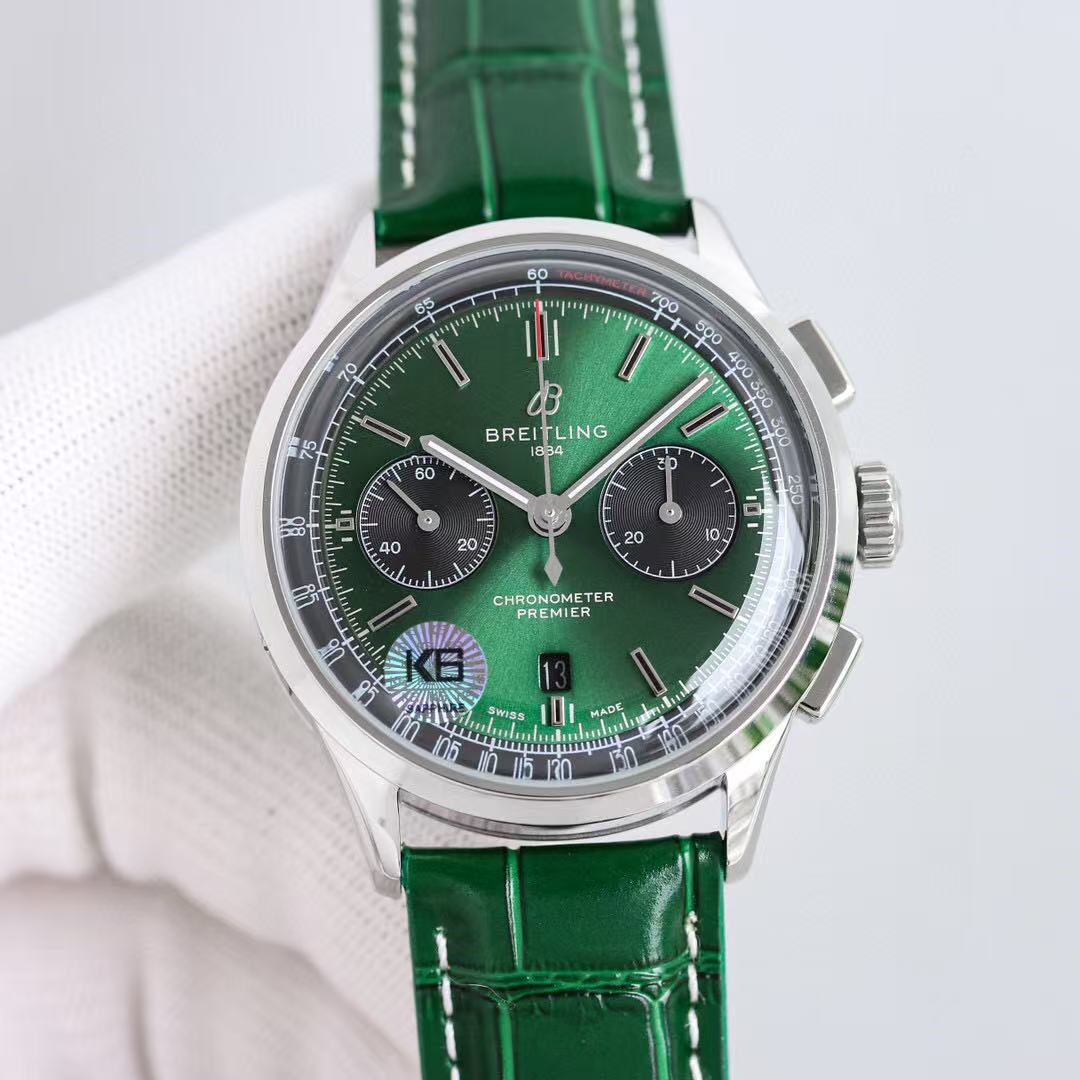 [TOP] BREITLING Premier Men's Watch 42mm -  Green