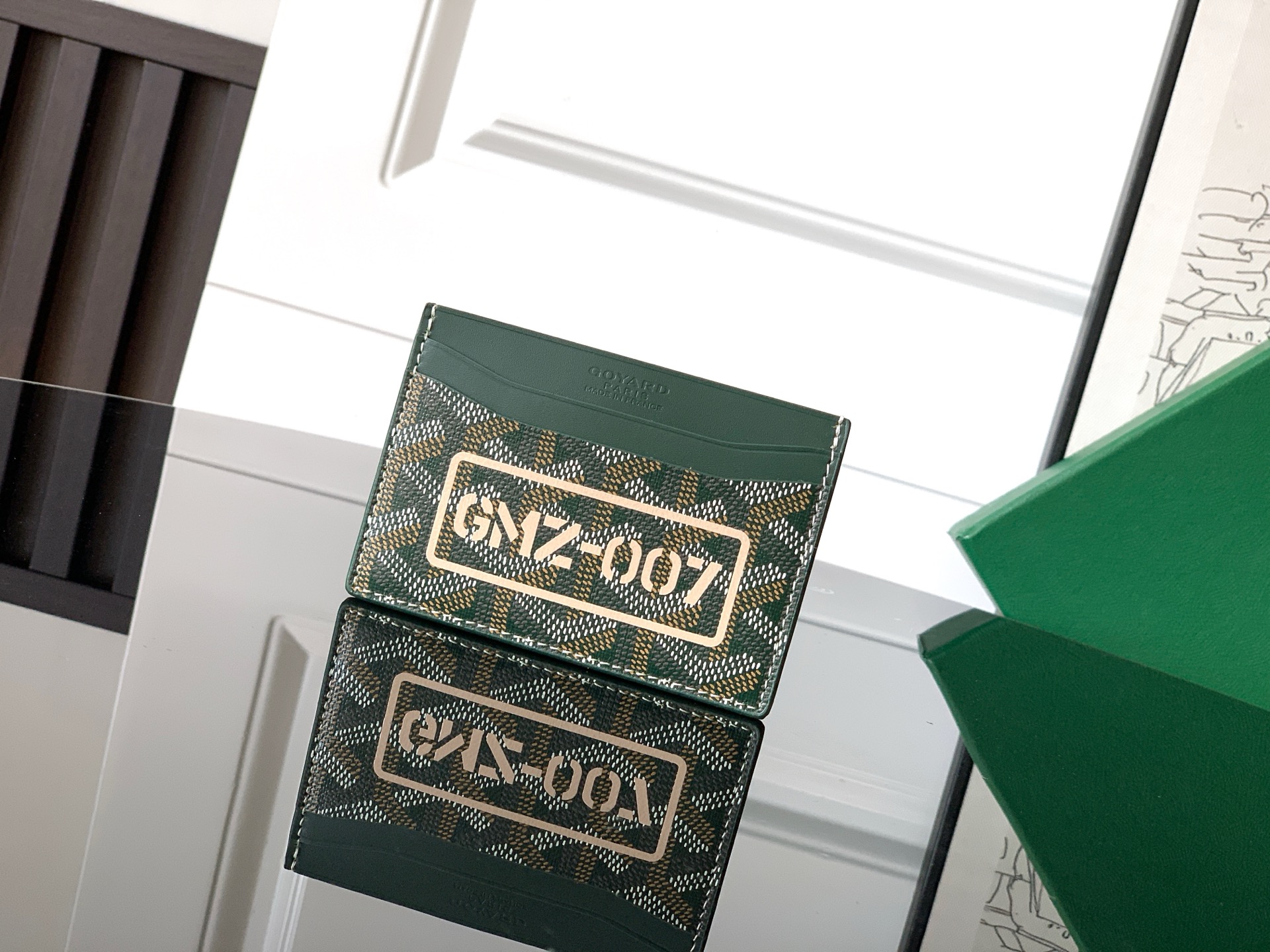 [TOP] Goyard SAINT-SULPICE Card Holder 10.5 cm x 0.2 cm x 7 cm- Green