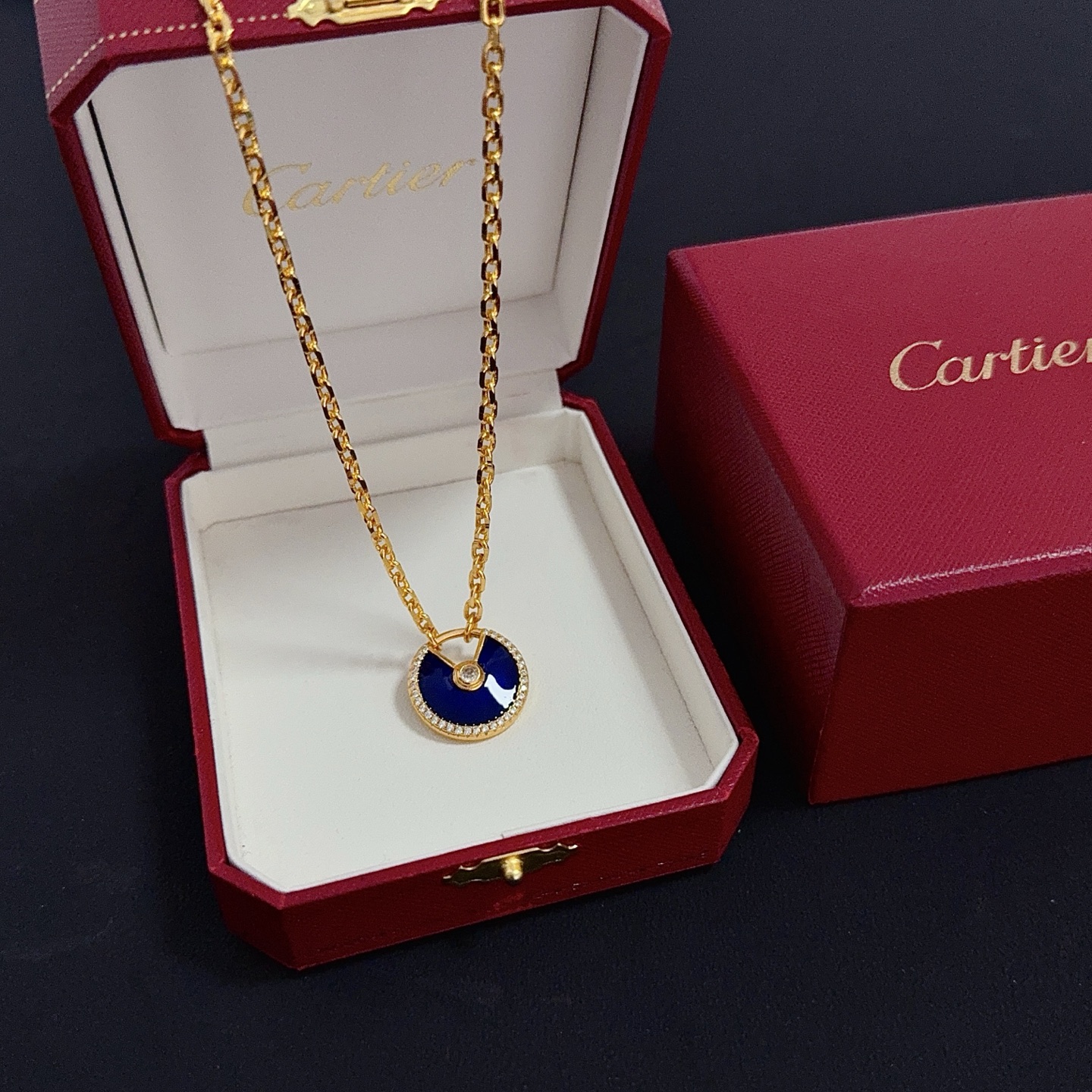[TOP] Cartier Amulette Necklace - Gold