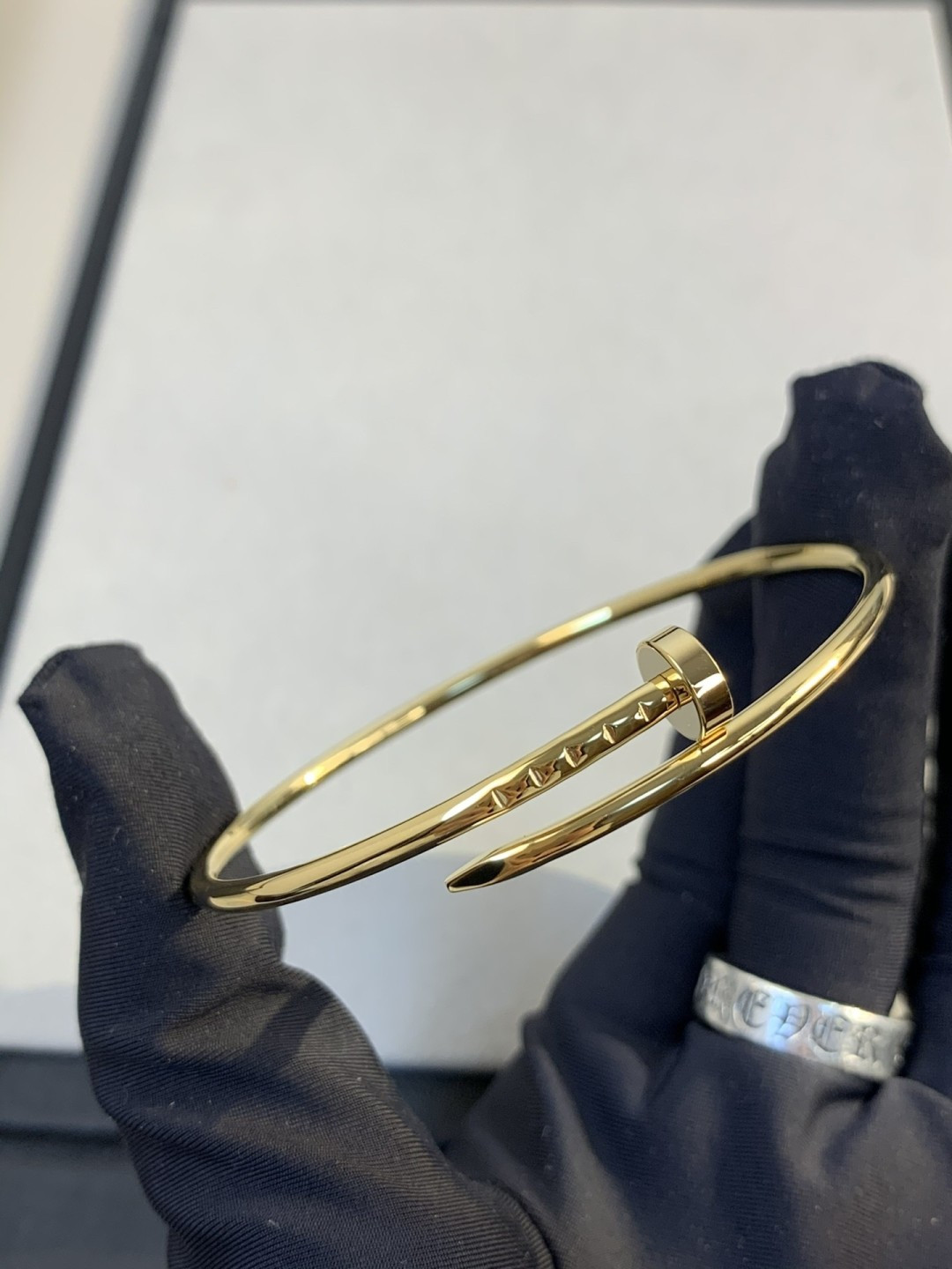 [TOP] Cartier Thin Bracelet with No Diamonds  - Gold