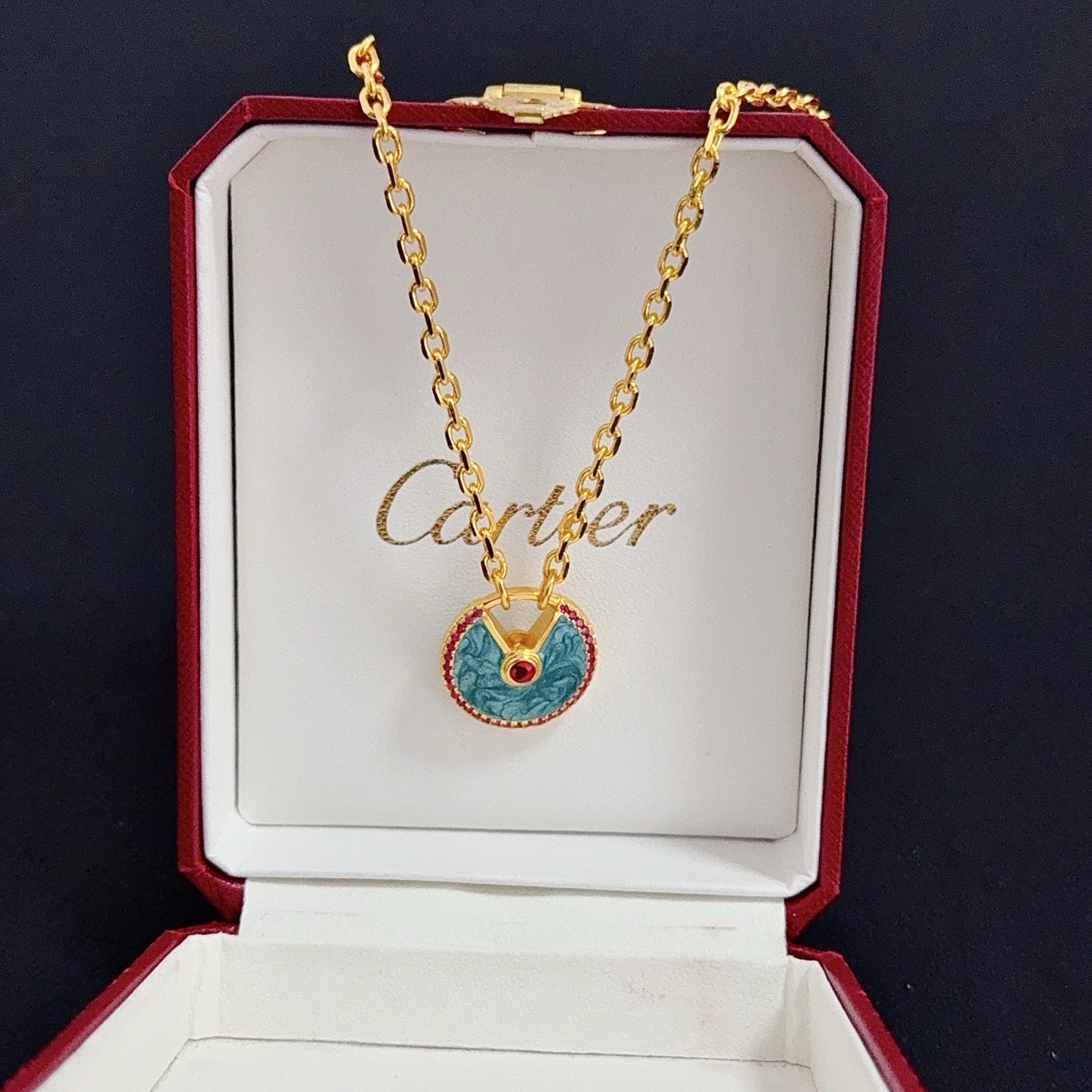 [TOP] Cartier Amulette Necklace - Gold