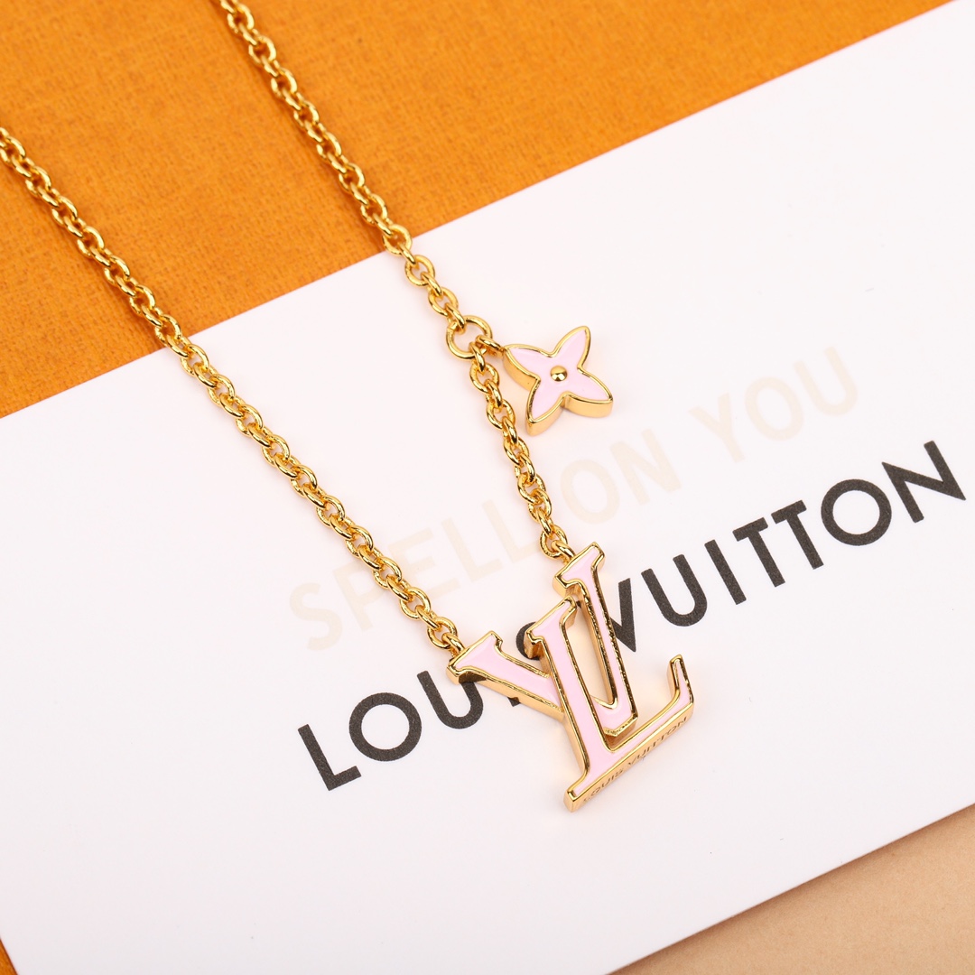 [TOP] Louis Vuitton LV Necklace - Gold