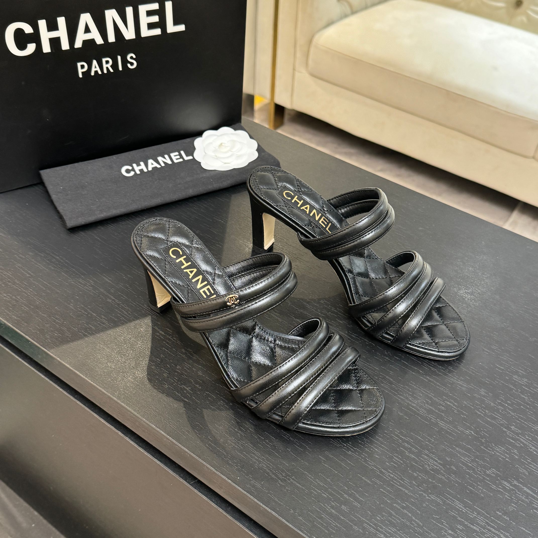 [TOP] CHANEL High Heels Slippers - 5 Colors