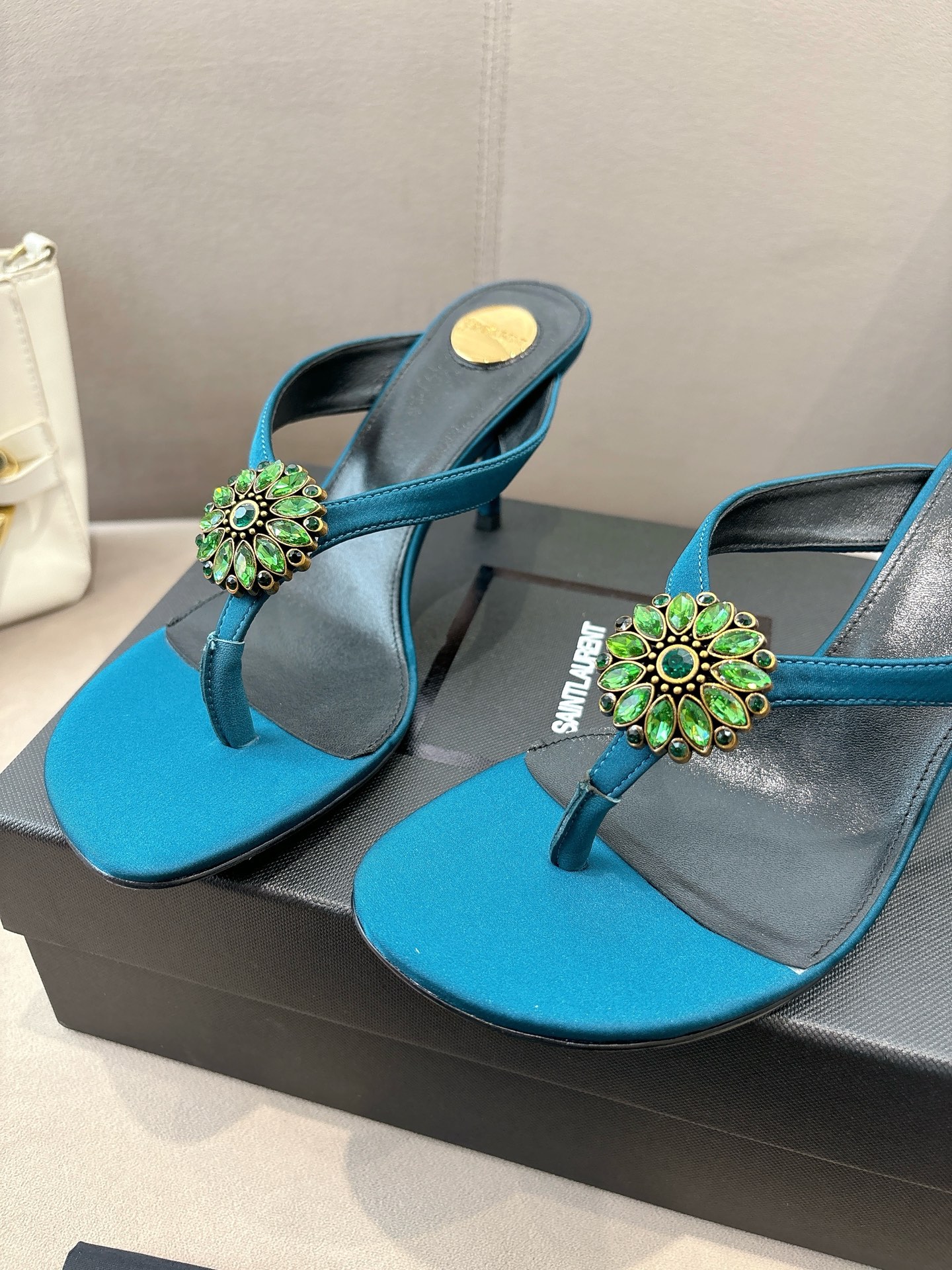 [TOP] Yves Saint Laurent YSL 10.5cm High Heel Slides - 3 Colours