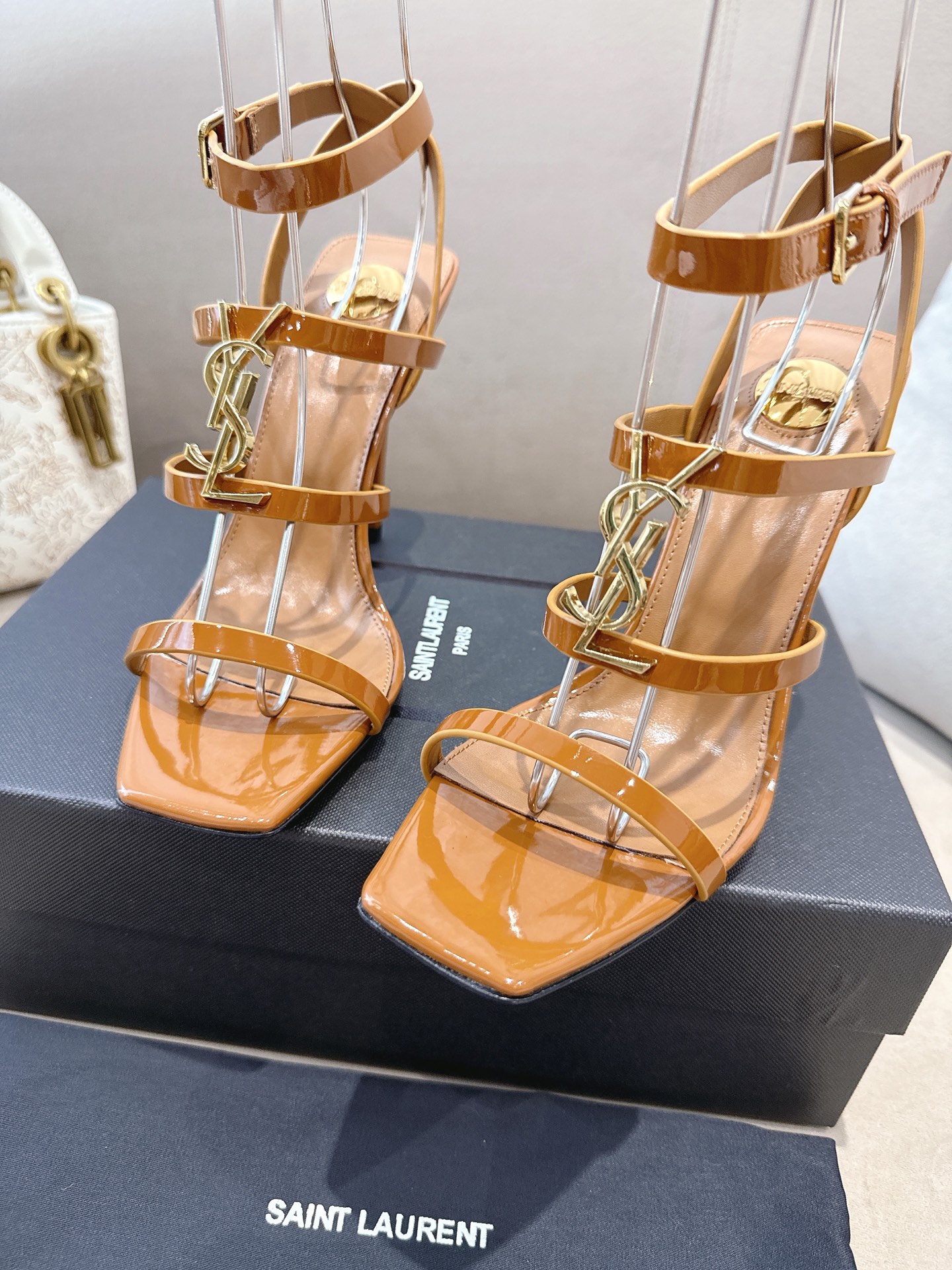 [TOP] Yves Saint Laurent YSL 10.5cm High Heel Sandals - 4 Colours