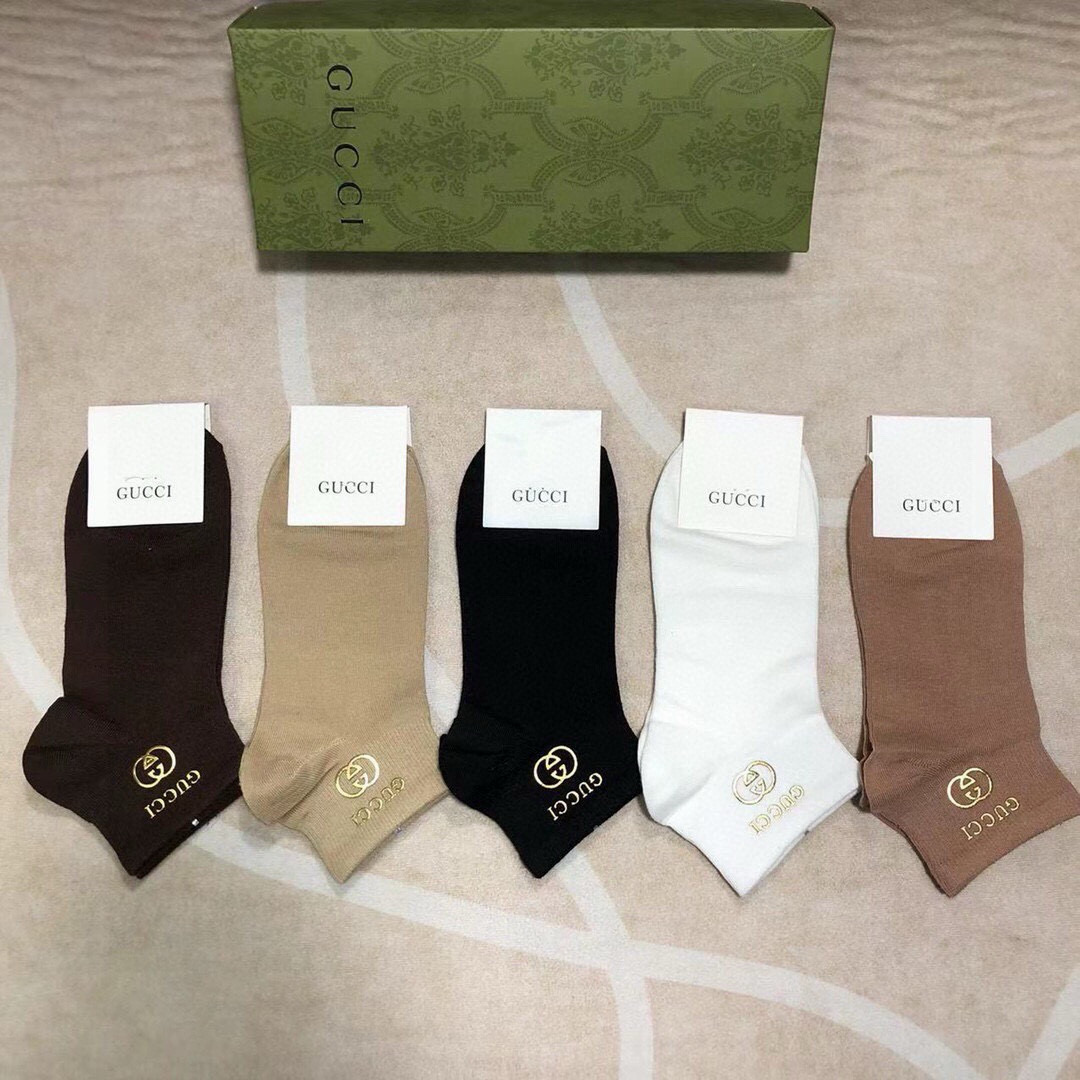 [TOP] GUCCI Socks - 5 Pieces as a Set