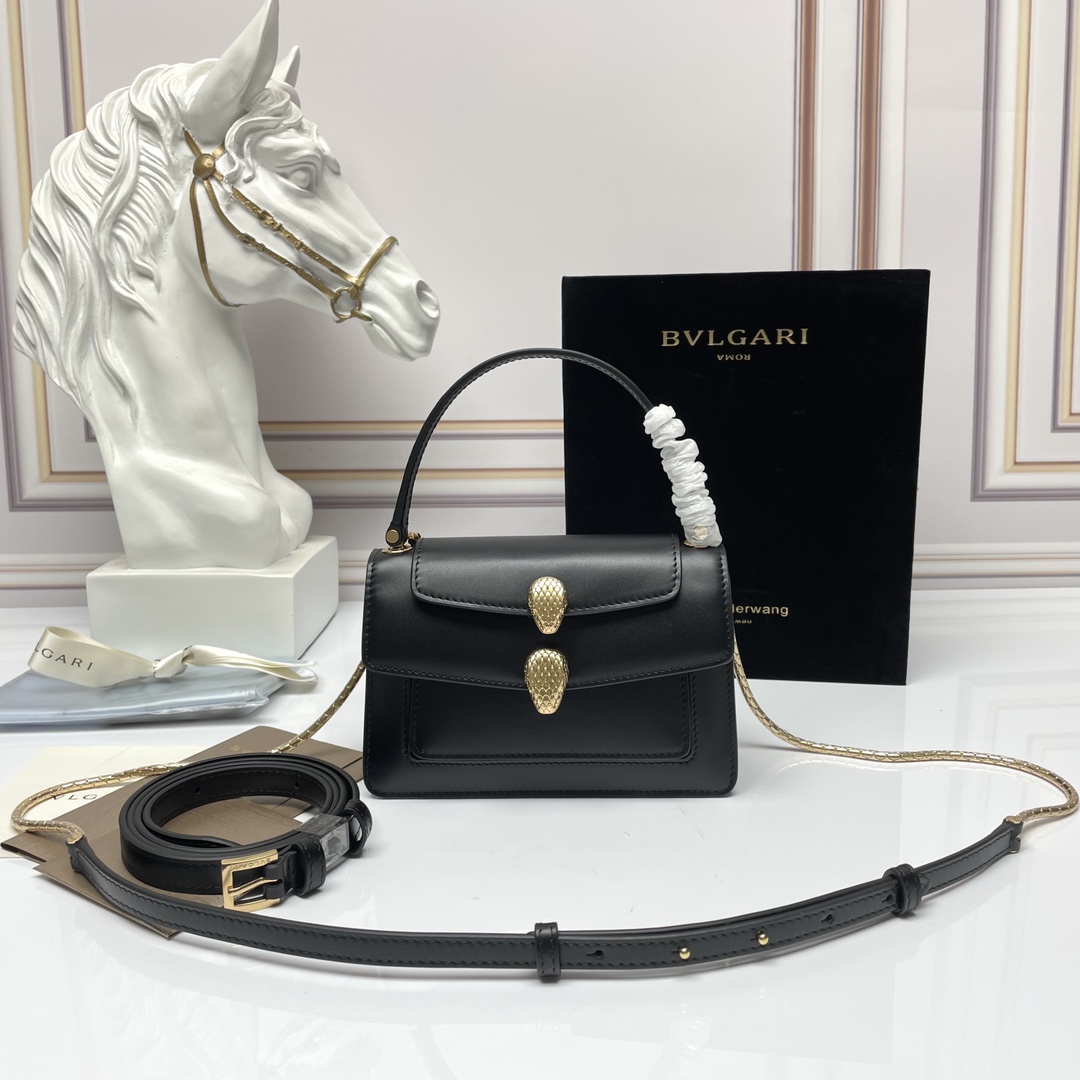 [TOP] BVLGARI WangxBvlgari Serpenti Crossbody Bag 18.5-13-6.5cm - 2 Colors