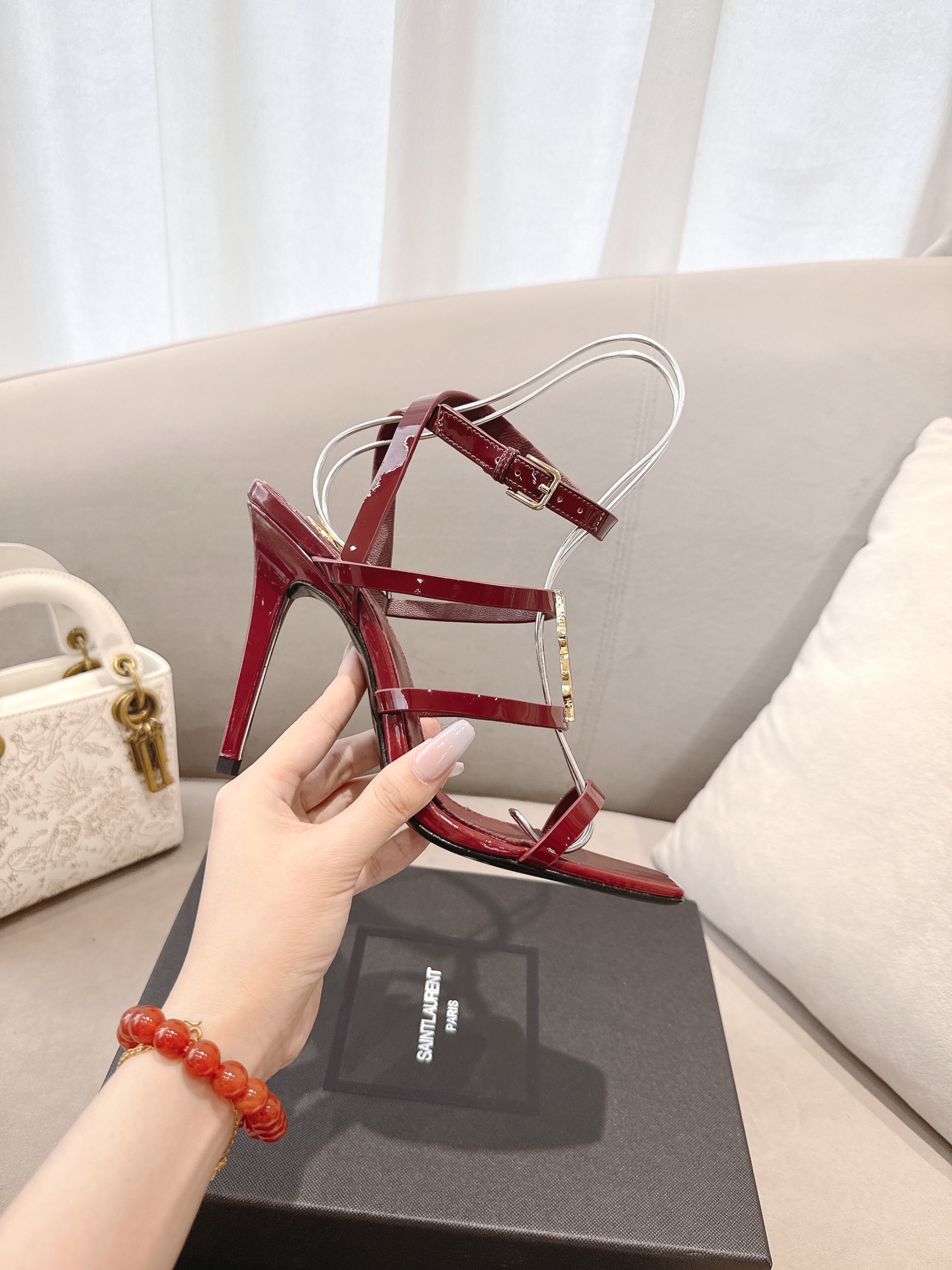 [TOP] Yves Saint Laurent YSL 10.5cm High Heel Sandals - 4 Colours