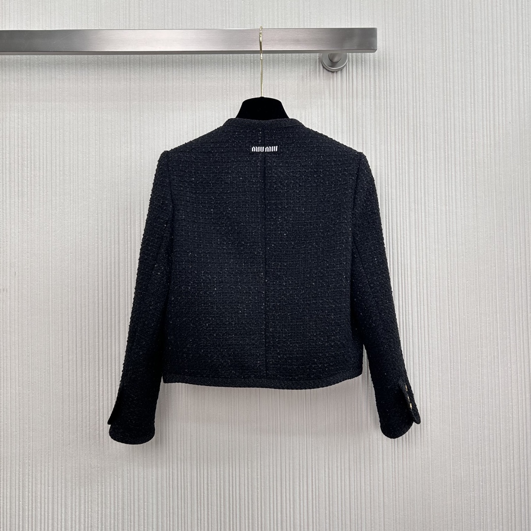 [TOP] MIu Miu Tweed Jacket - Black