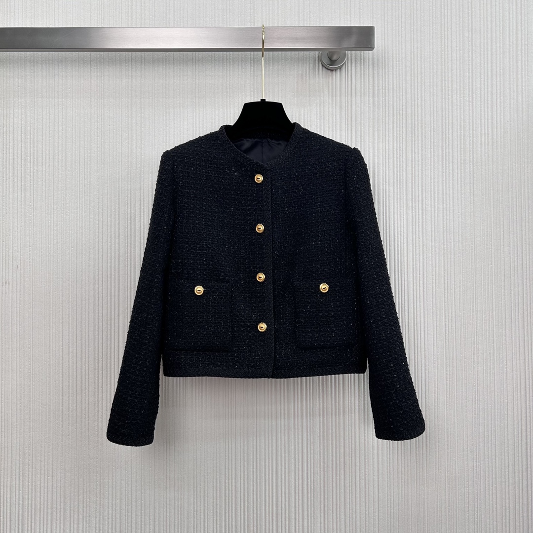 [TOP] MIu Miu Tweed Jacket - Black