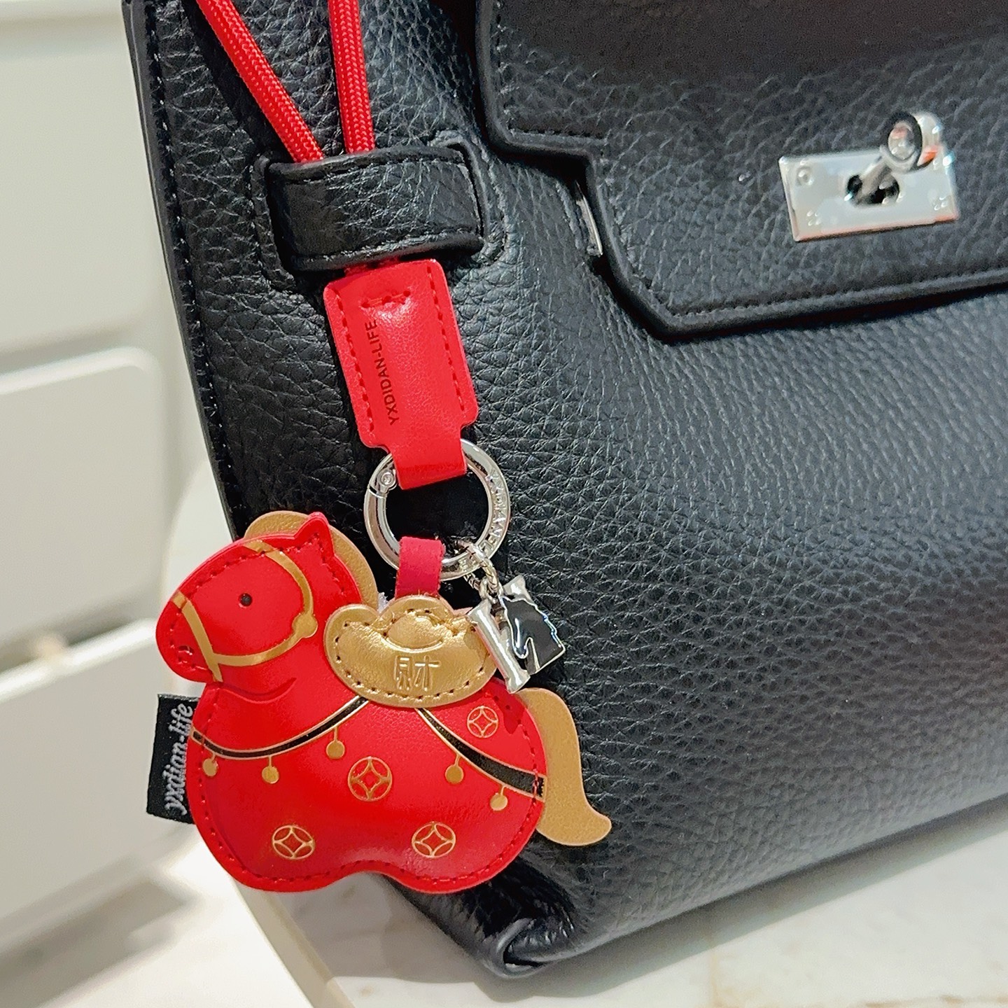 [TOP] HERMES Key Chain - Red