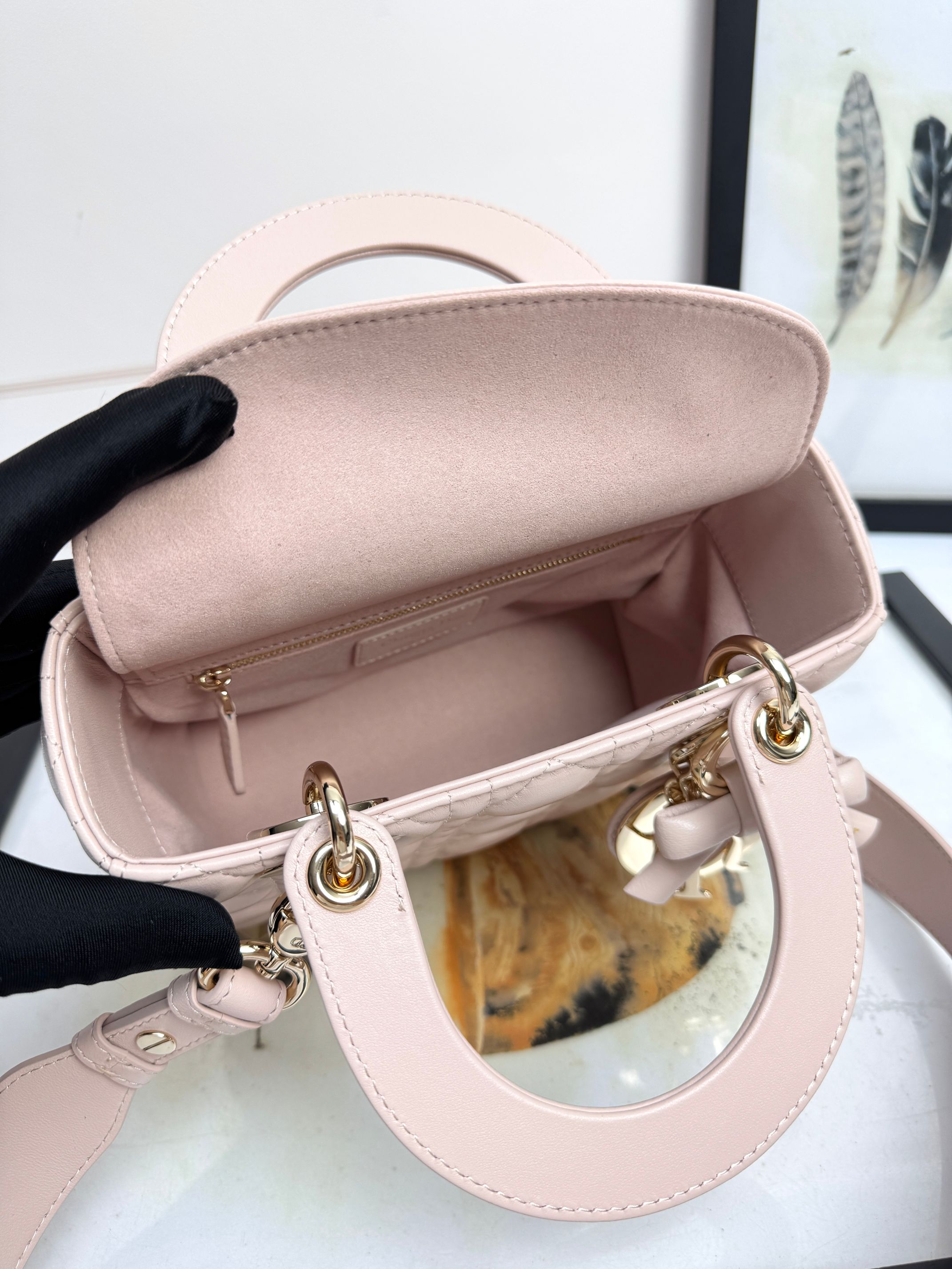[TOP] Christian Dior Lady Dior Bags with Bow 20x16.5x8cm - 8 Color & GHW - 711 Luxury