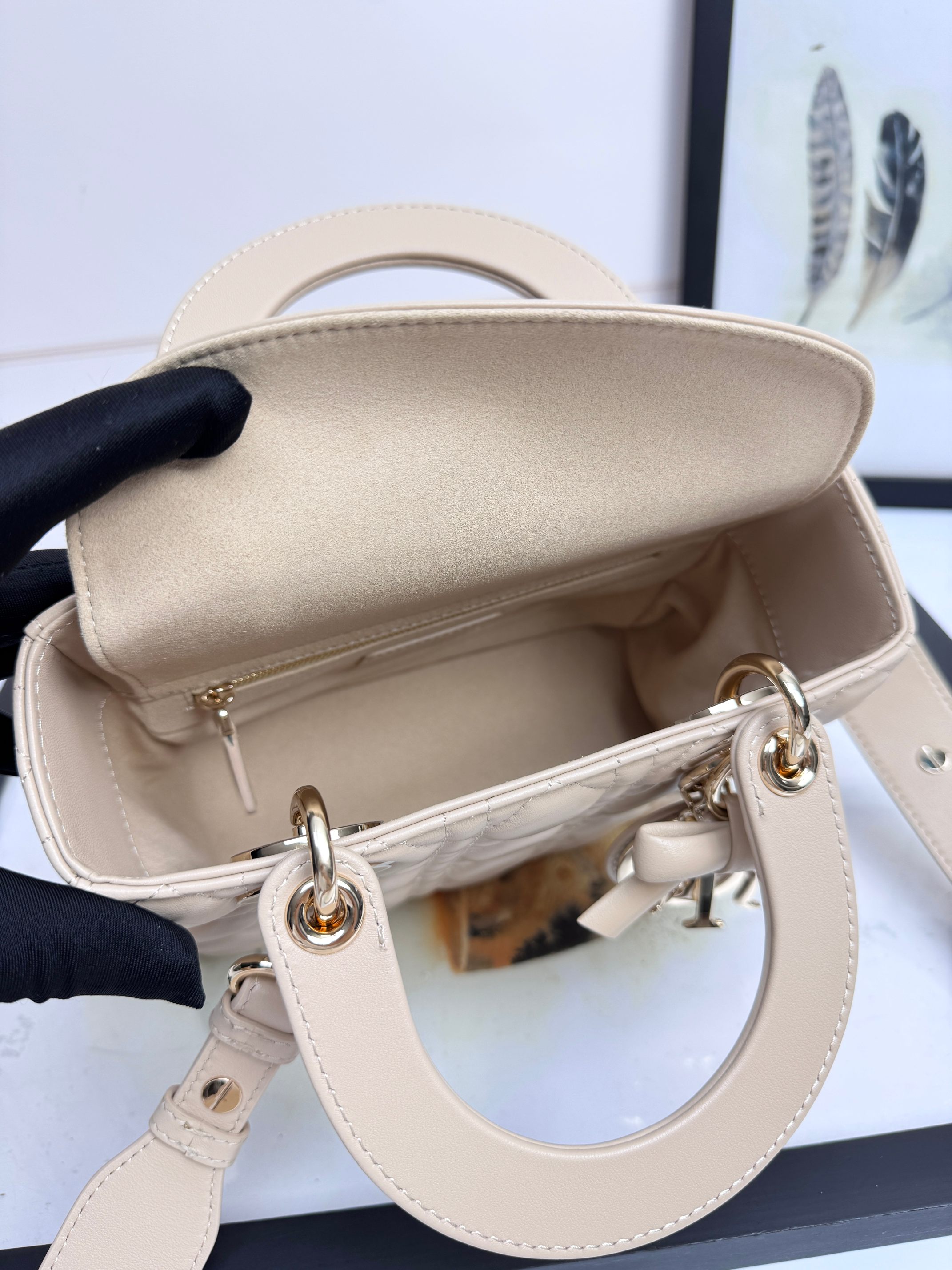 [TOP] Christian Dior Lady Dior Bags with Bow 20x16.5x8cm - 8 Color & GHW - 711 Luxury